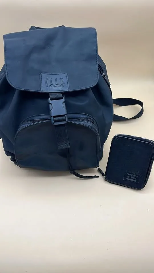 ELLE Homme backpack with small black pouch