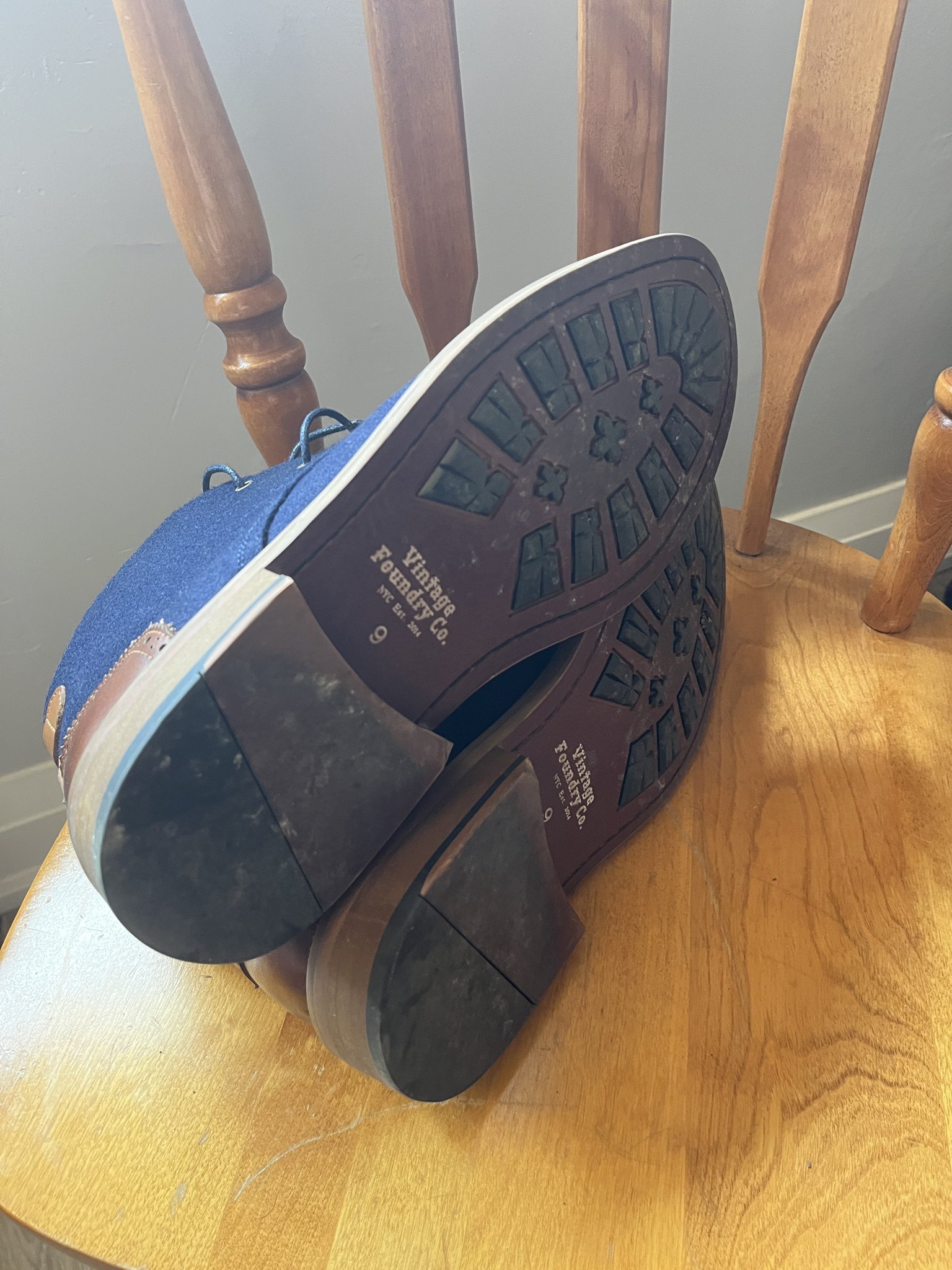 Vintage Foundry Navy Chukka Boots – US 9 / EU 42 - photo 4