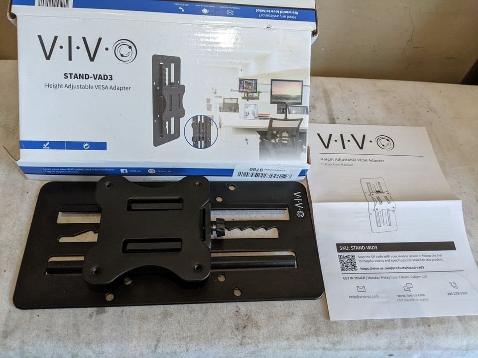 Monitor adapter VESA, VIVO Height Adjustable, 13 to 27 inch - photo 2
