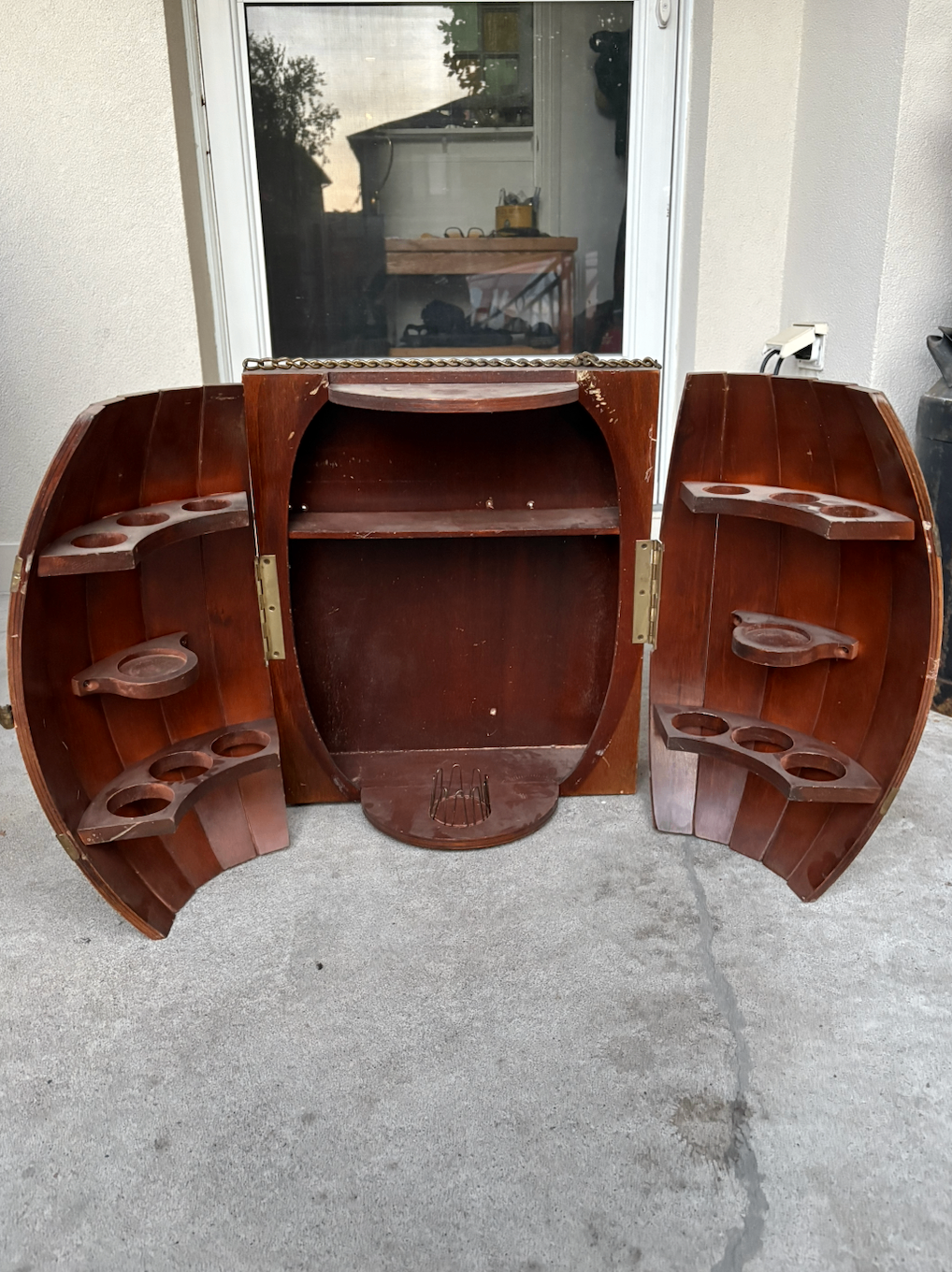 Barrel-shaped liquor cabinet / cupboard - photo 3