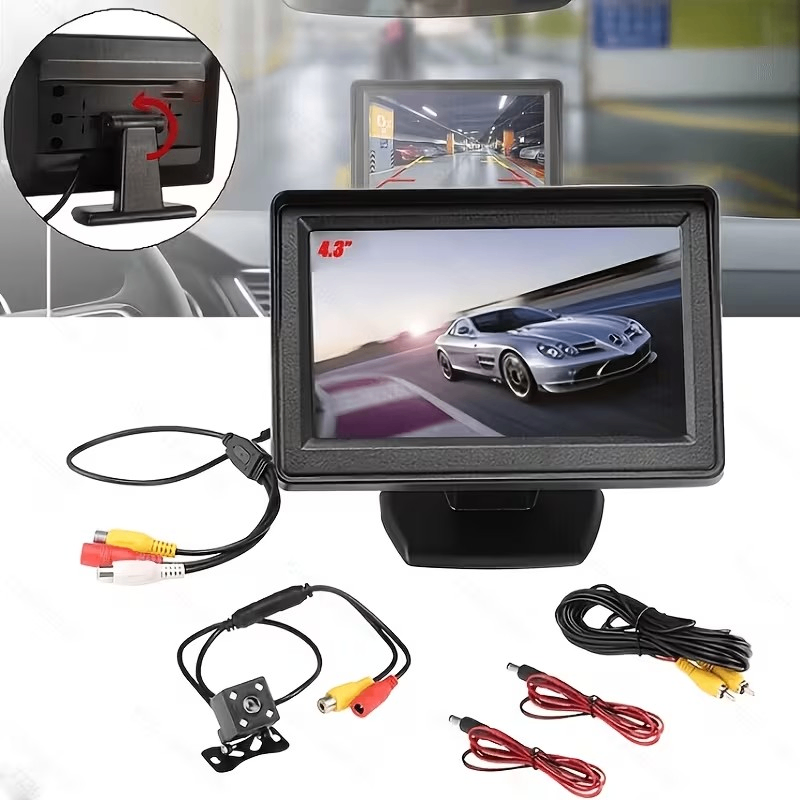 4.3-inc TFT LCD Color Monitor for Parking with Reverse Camera - photo 3