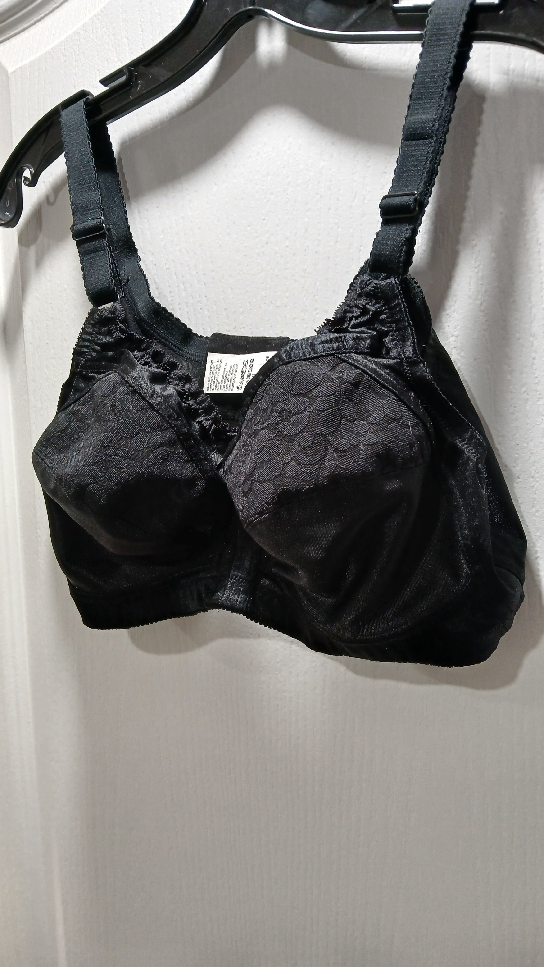 Two Warner's Black Lace Bra, 44C, Like New, Bundle for