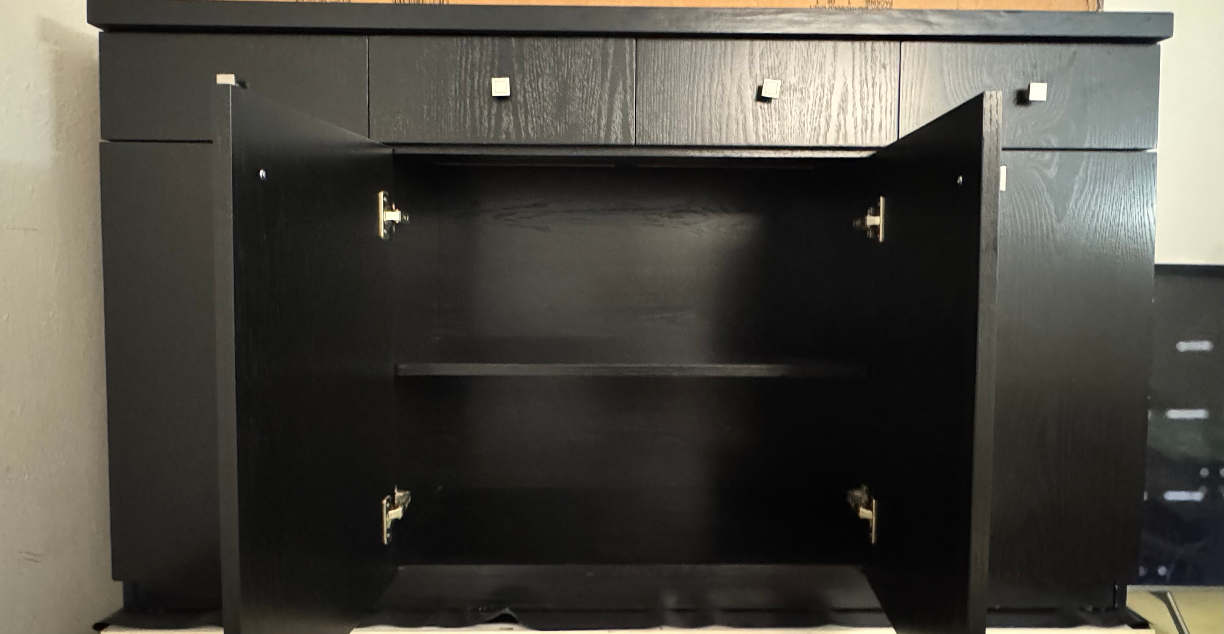 Dinning Buffet Oak Wood Black Finish by Gothic Cabinet Craft - photo 4