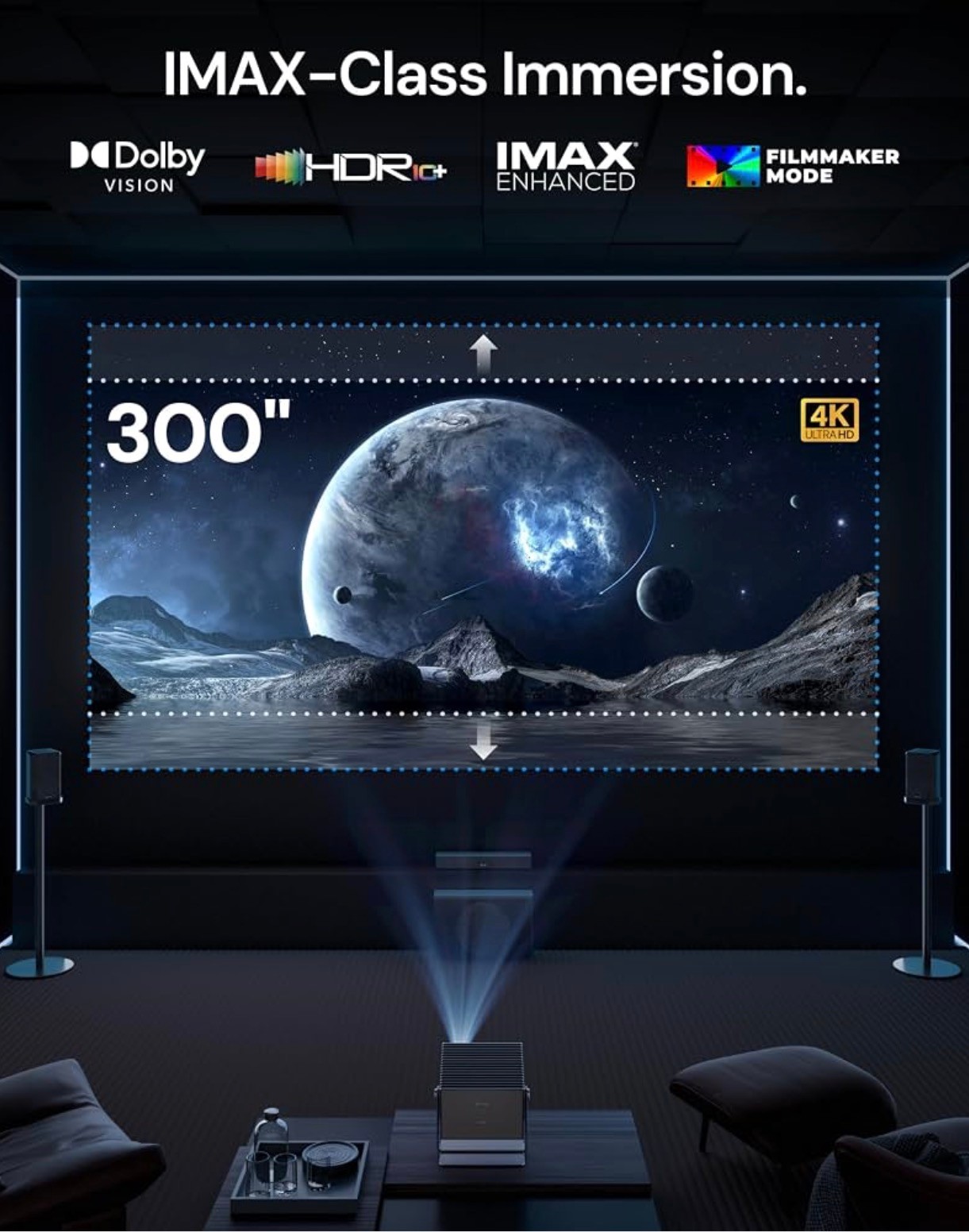 SEALED: Valerion VisionMaster Pro 4K Laser Projector 300" IMAX - photo 3