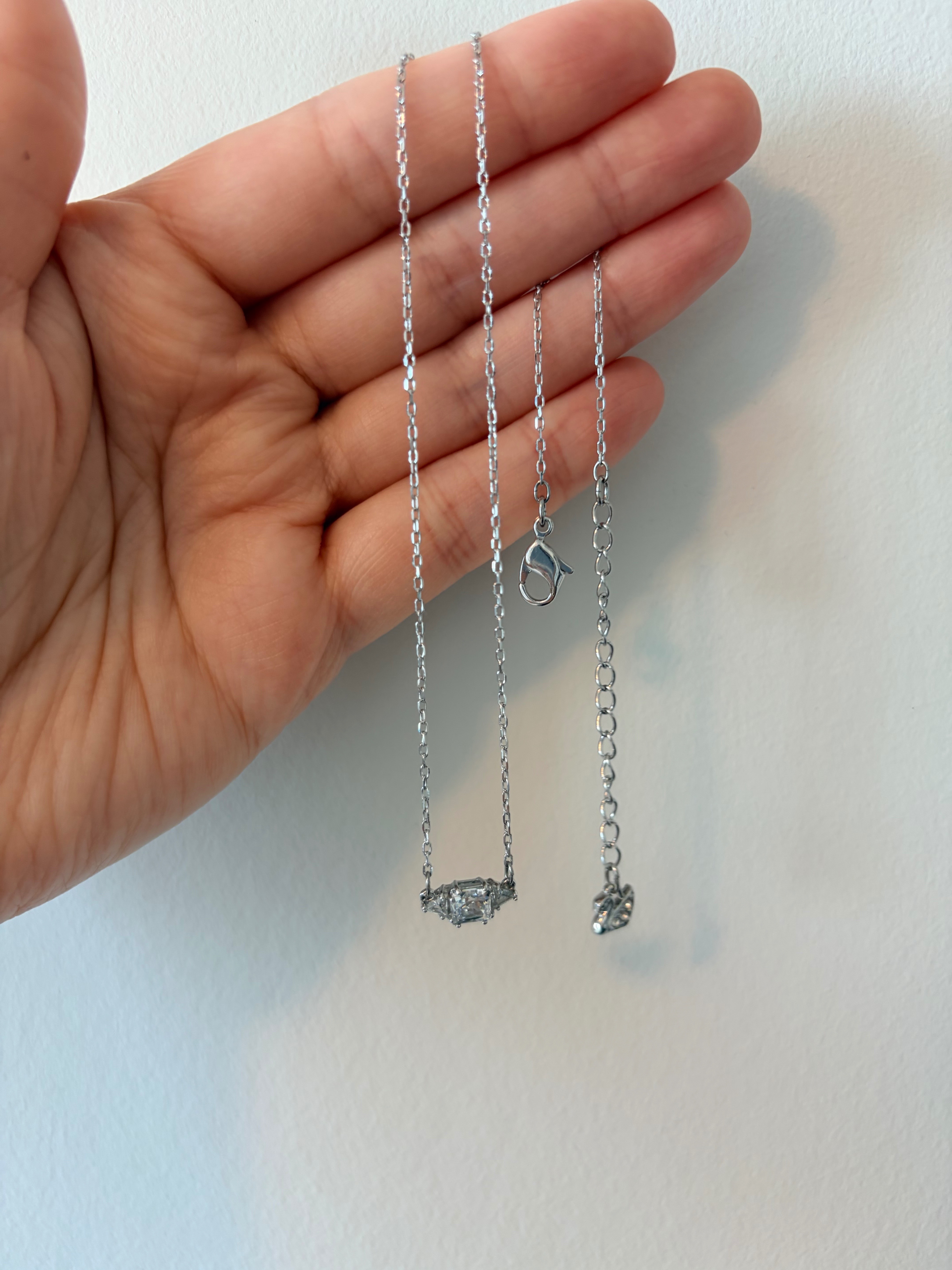 Swarovski Three Stone Crystal Pendant Necklace - photo 4