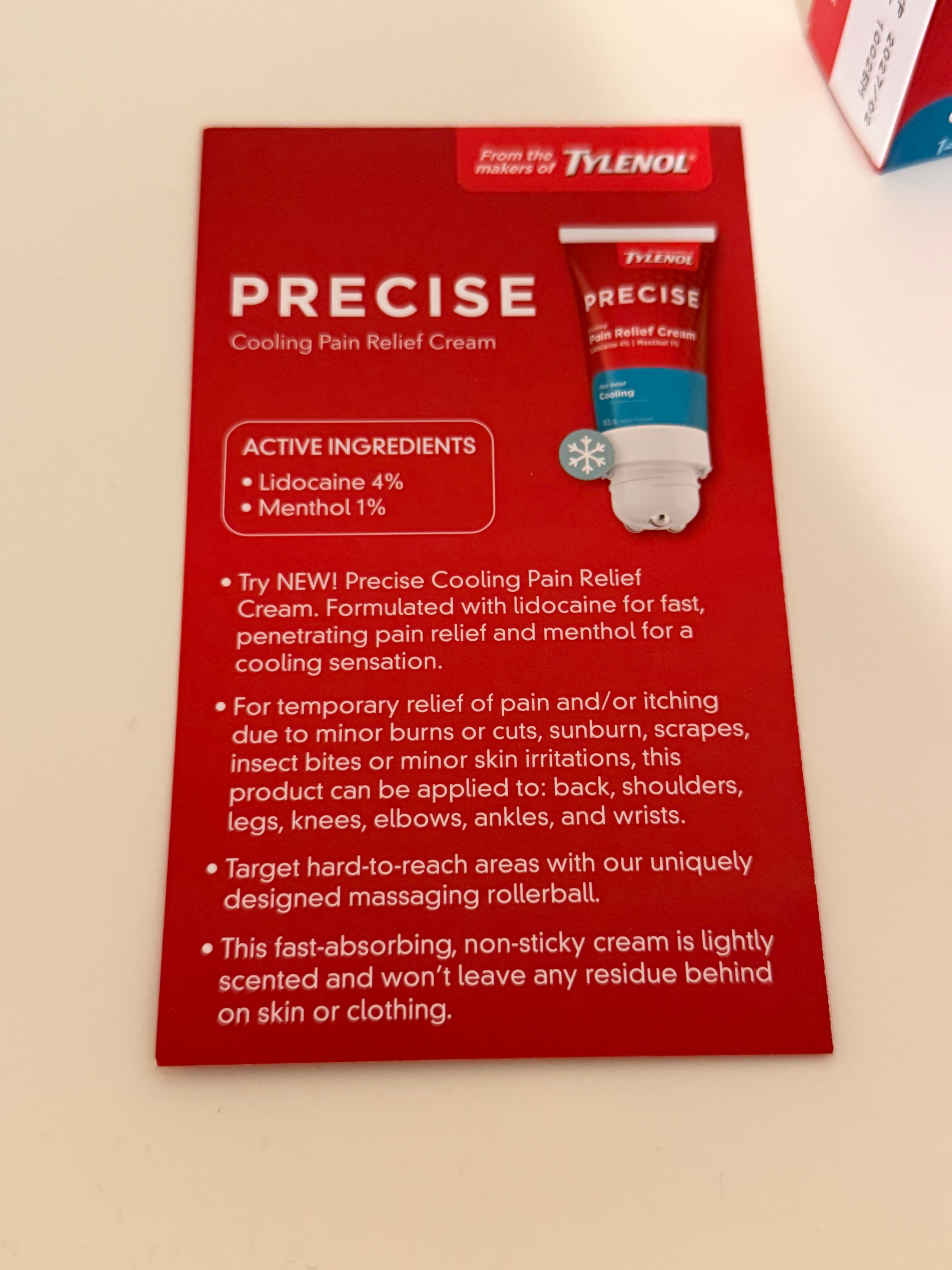 Precise Cooling Pain Relief Cream, from the makers of Tylenol - photo 4