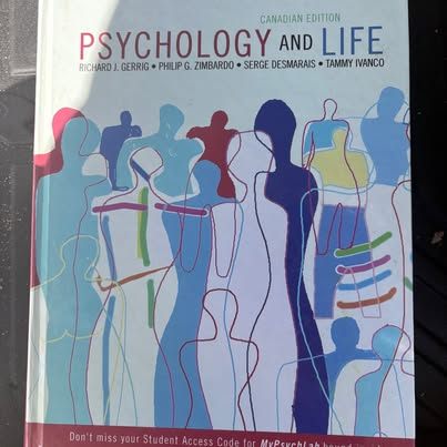 Psychology and Life, Canadian Edition - Gerrig / Zimbardo