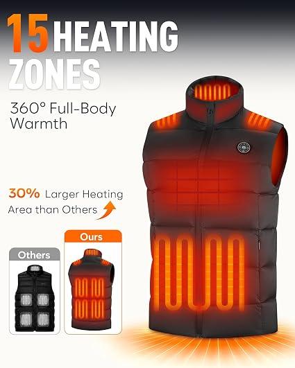 Men's Heated Vest, with 16000mAh Battery - photo 2