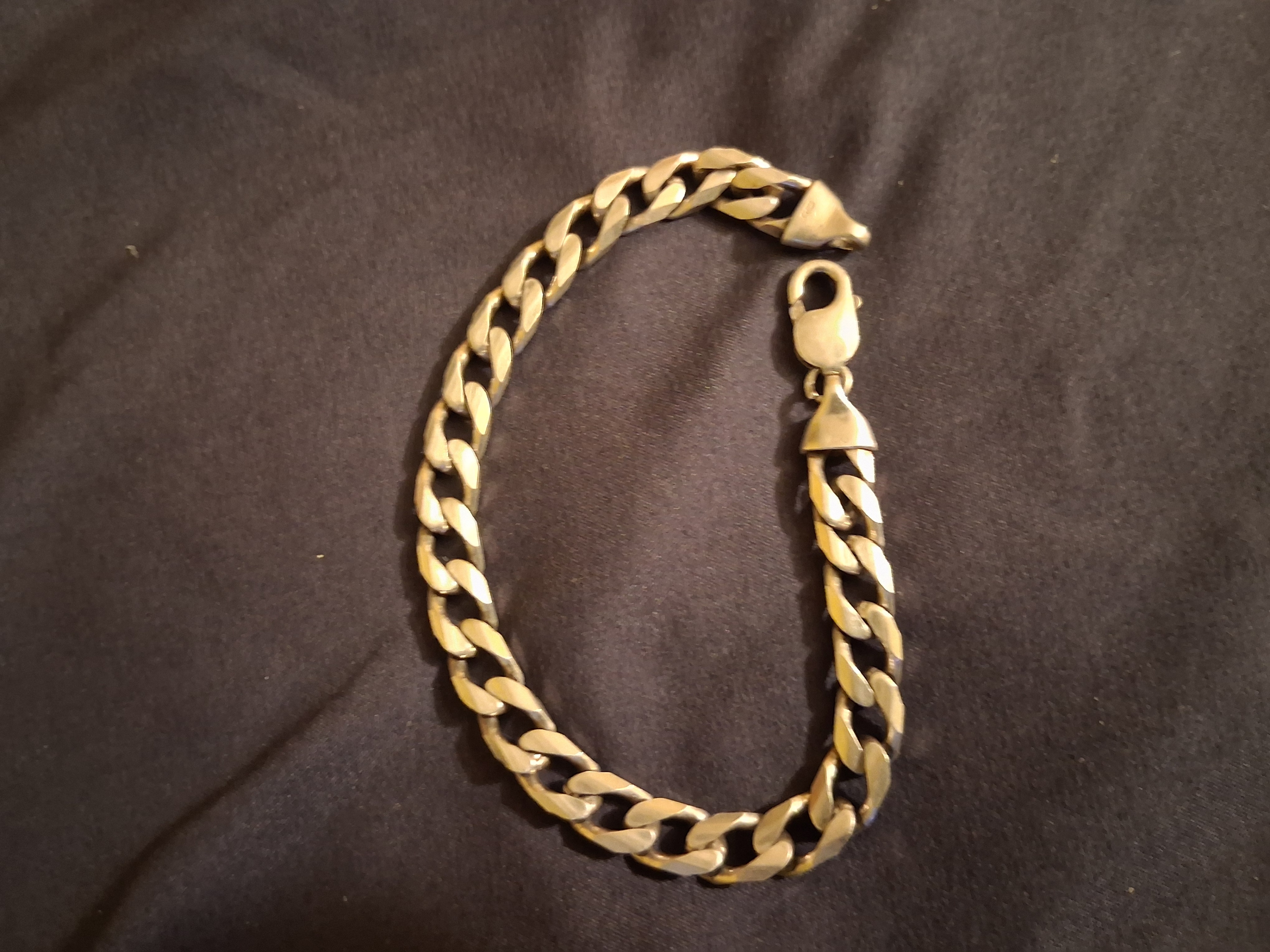 Cuban Link 925 Solid Silver Braclet