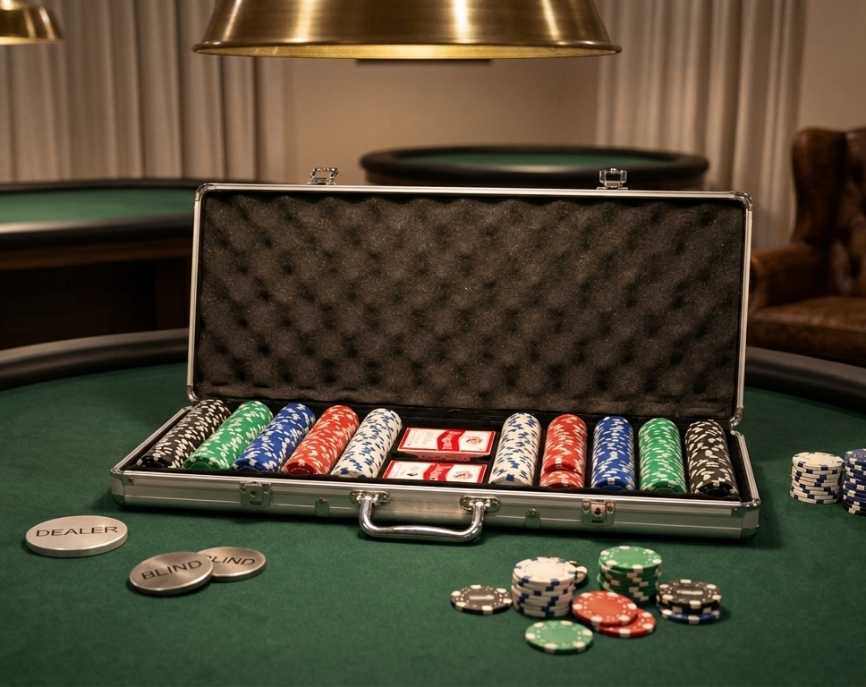 Poker Chip Set with Case - 500 Chips