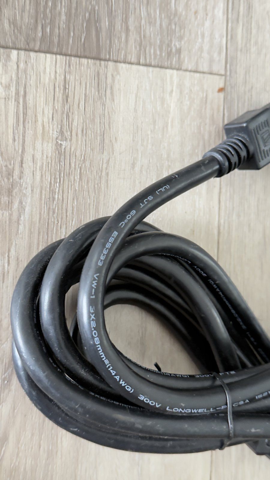 Heavy-Duty 14 AWG Power Cord – 3-Prong to IEC C13-Style Plug - photo 2