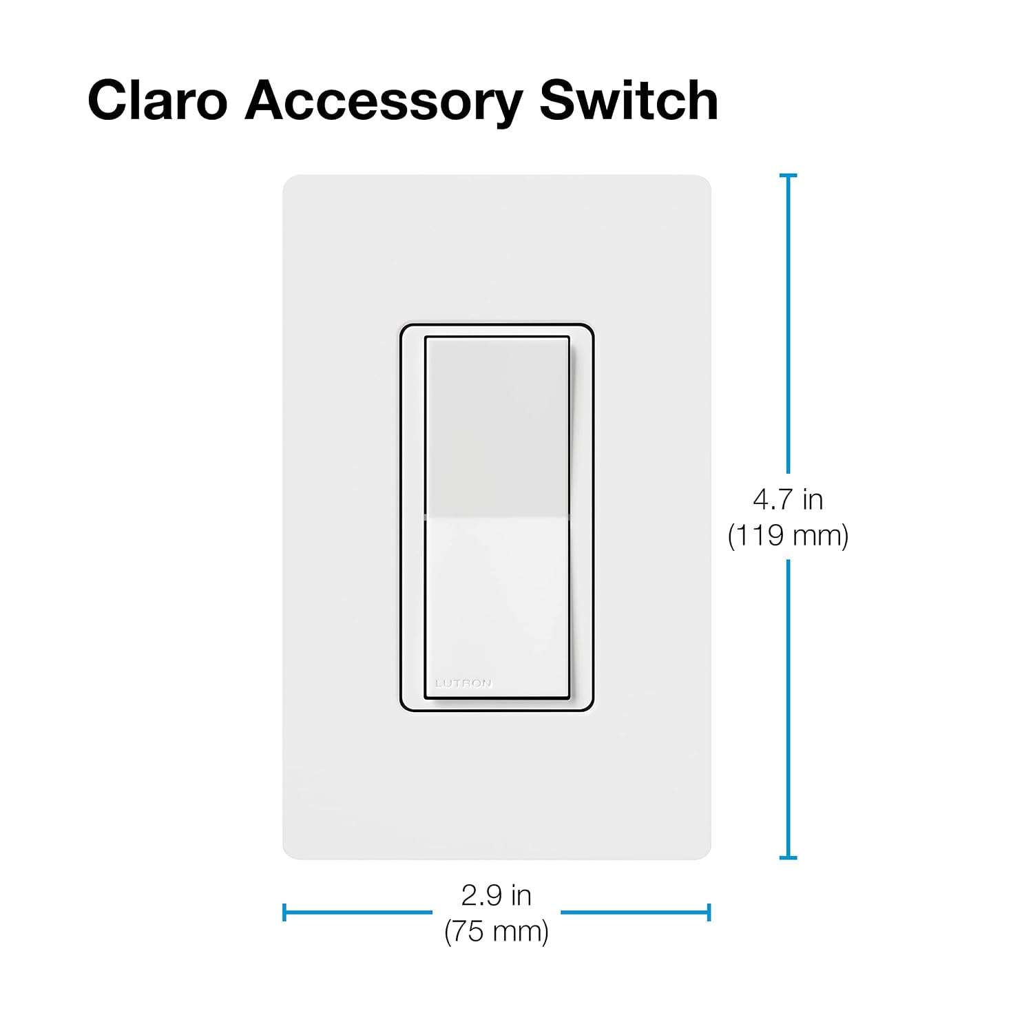 Lutron Caseta Claro Smart Accessory Switch – 3-Way - photo 2