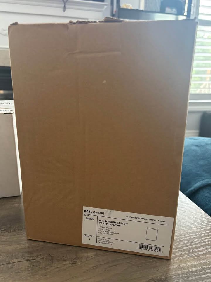 BNIB Kate Spade “All in Good Taste–Pretty Pantry” Lg Canister - photo 3