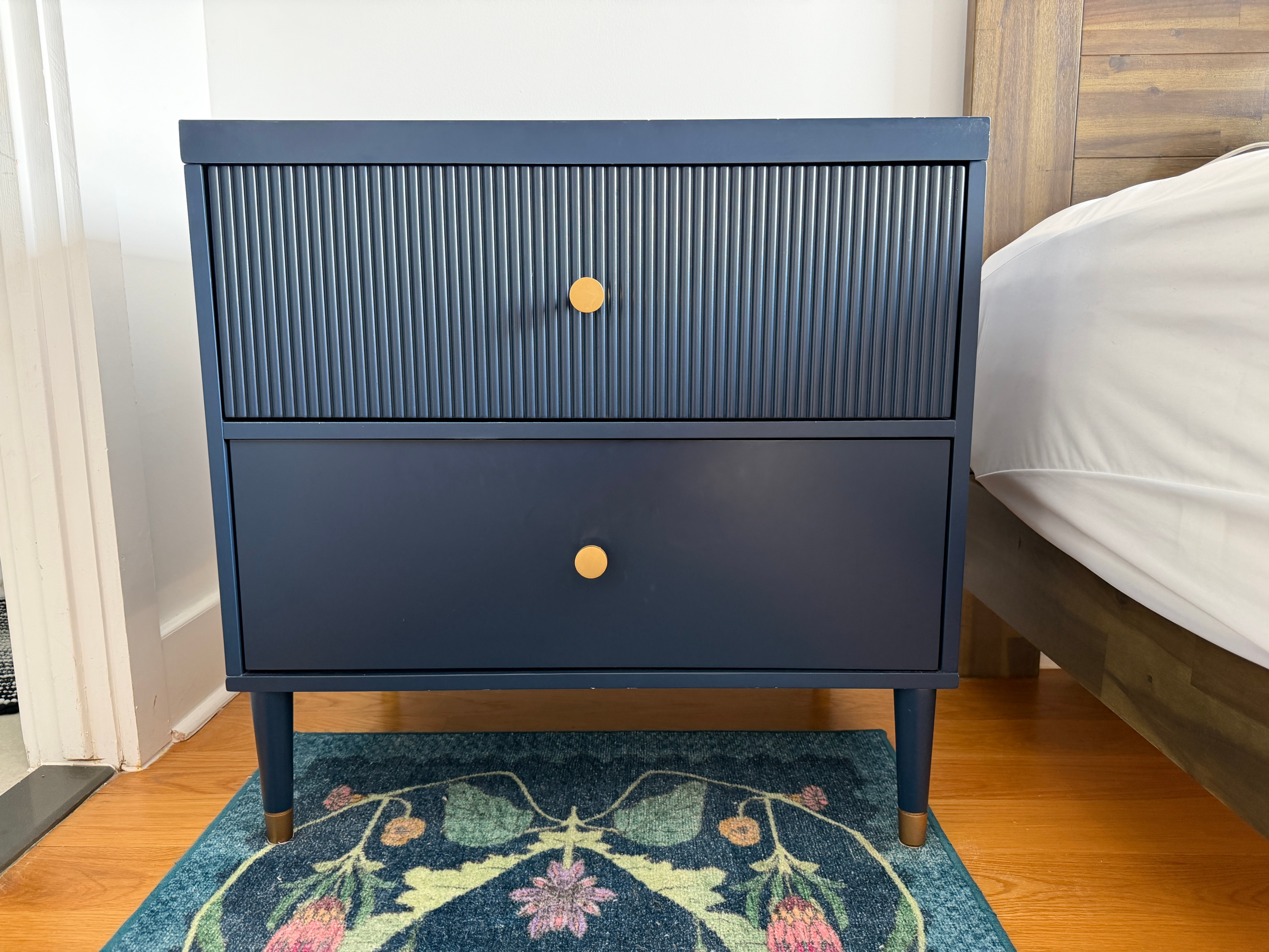 MCM Style Nightstands - Navy Blue - Pair