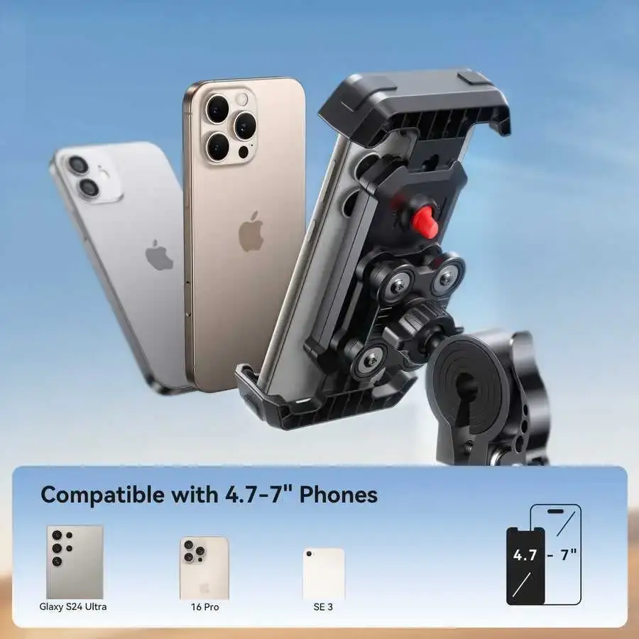JOYROOM JR-ZS428 Shockproof Bike Phone Mount - Black - photo 2