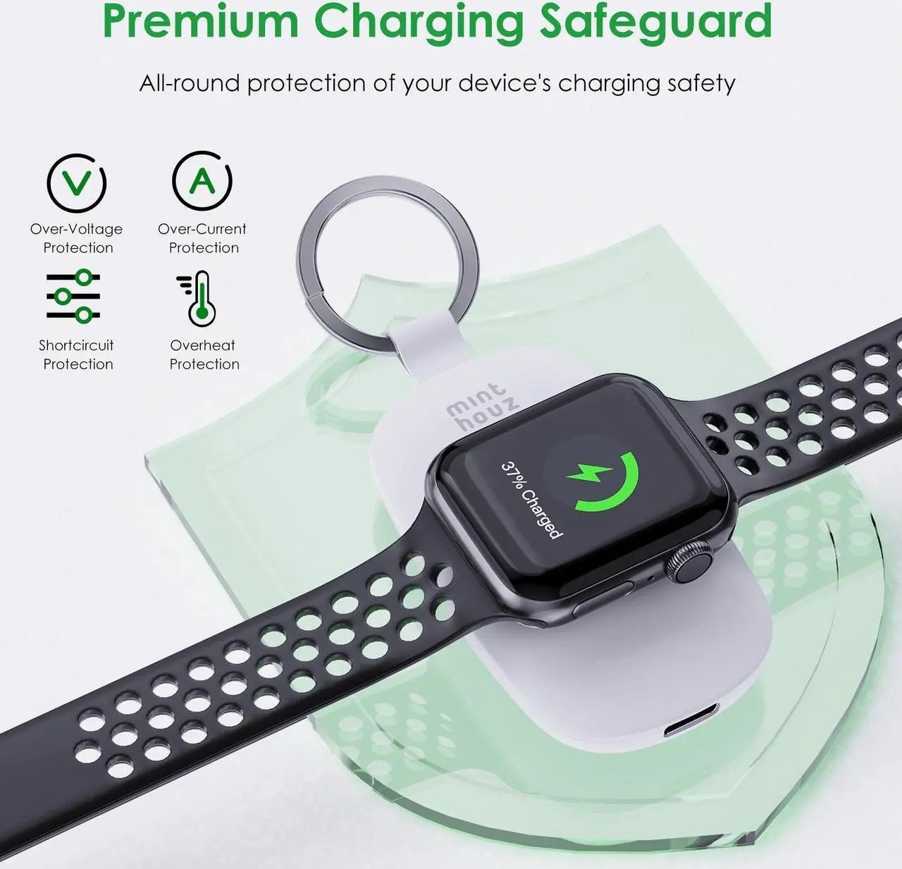 Minthouz Portable Watch Charger Power Bank for Apple Watch🏈 - photo 3