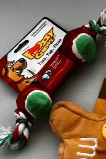 Mini 8" Flossy Chew Dog Rope Tennis Toy 3 Pack - photo 2