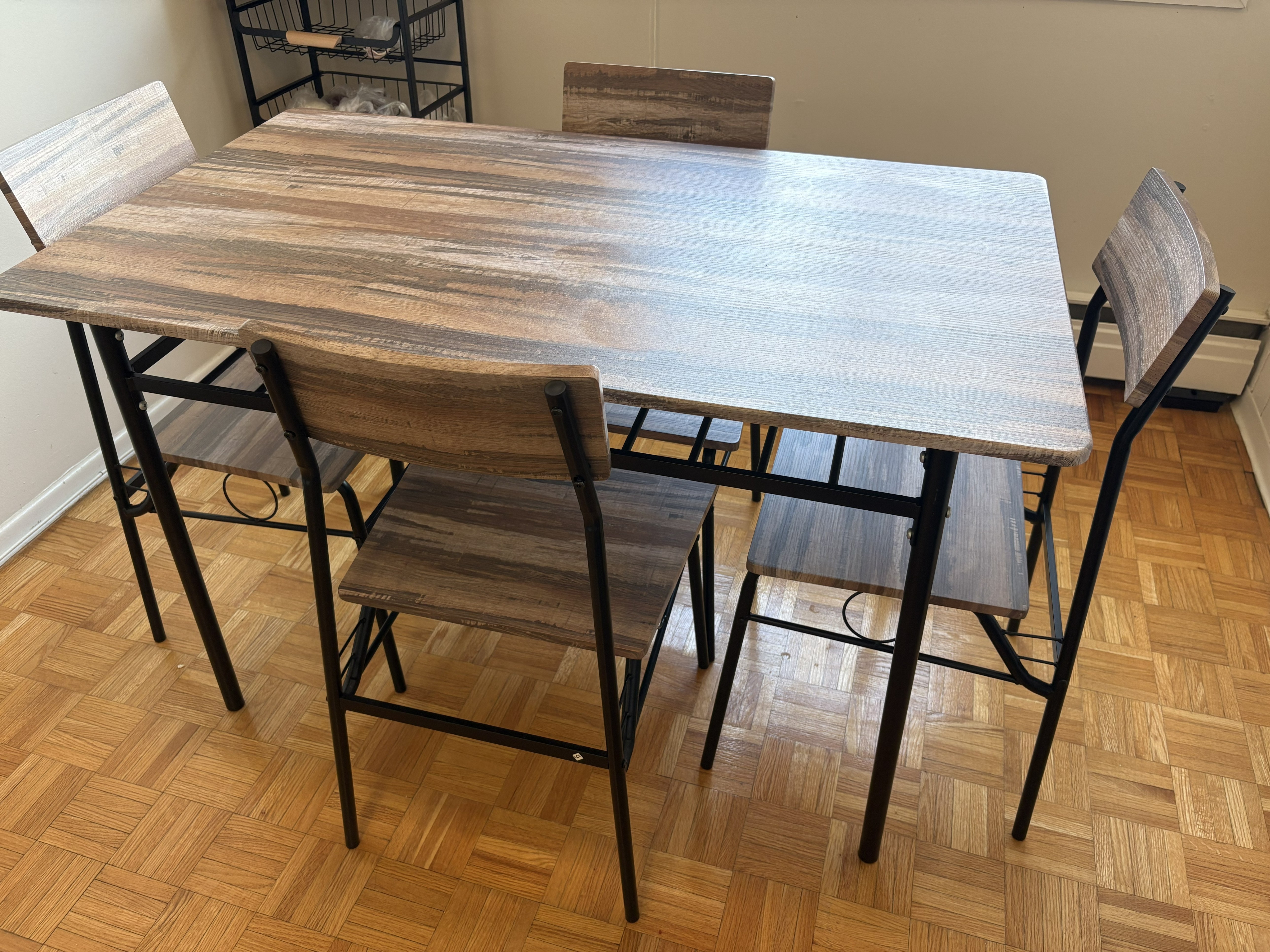 Dining Table Set with 4 Chairs + Cushions - photo 3