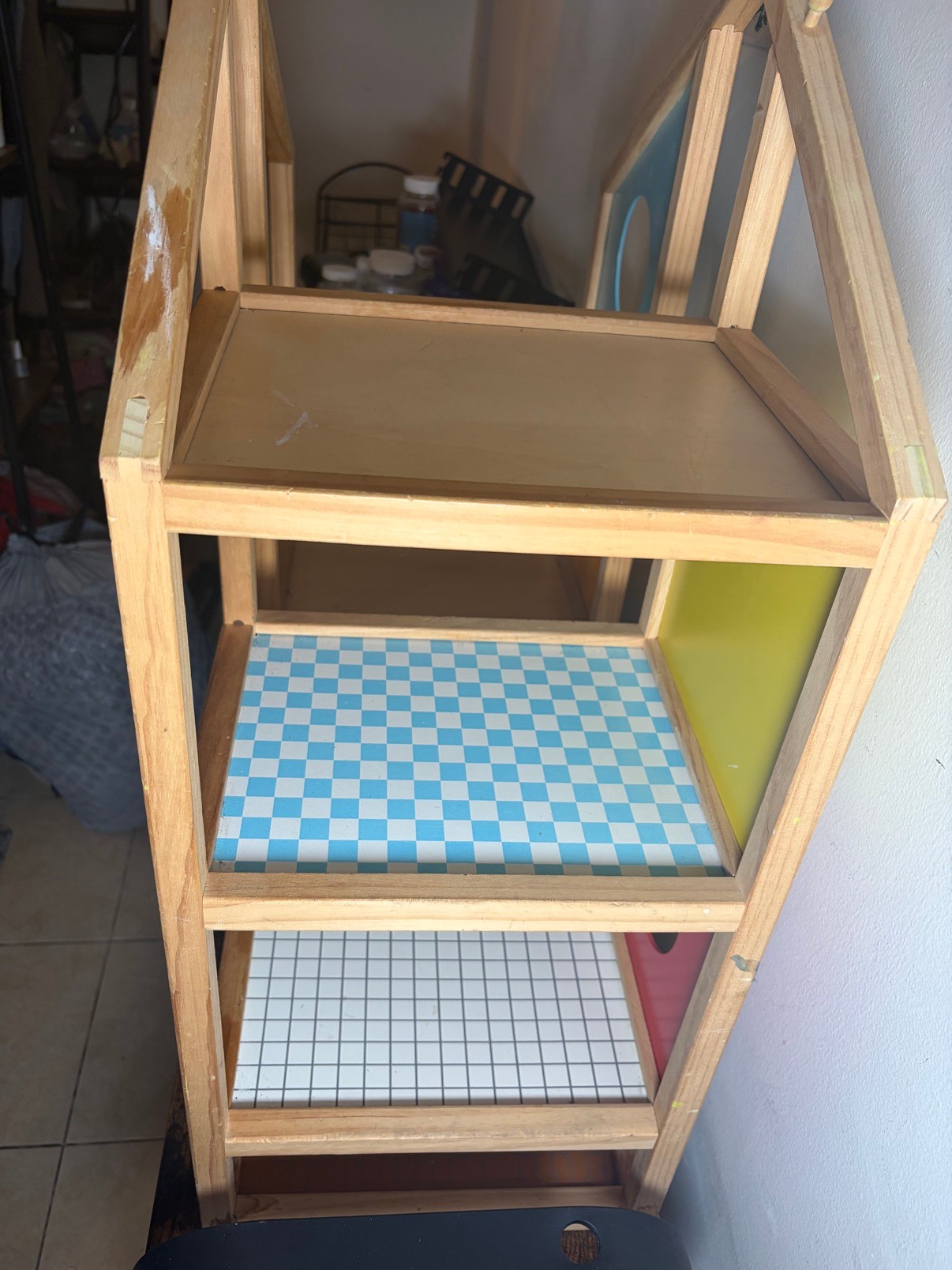 Wooden Dollhouse — Colorful Panels, Kids Toy - photo 3