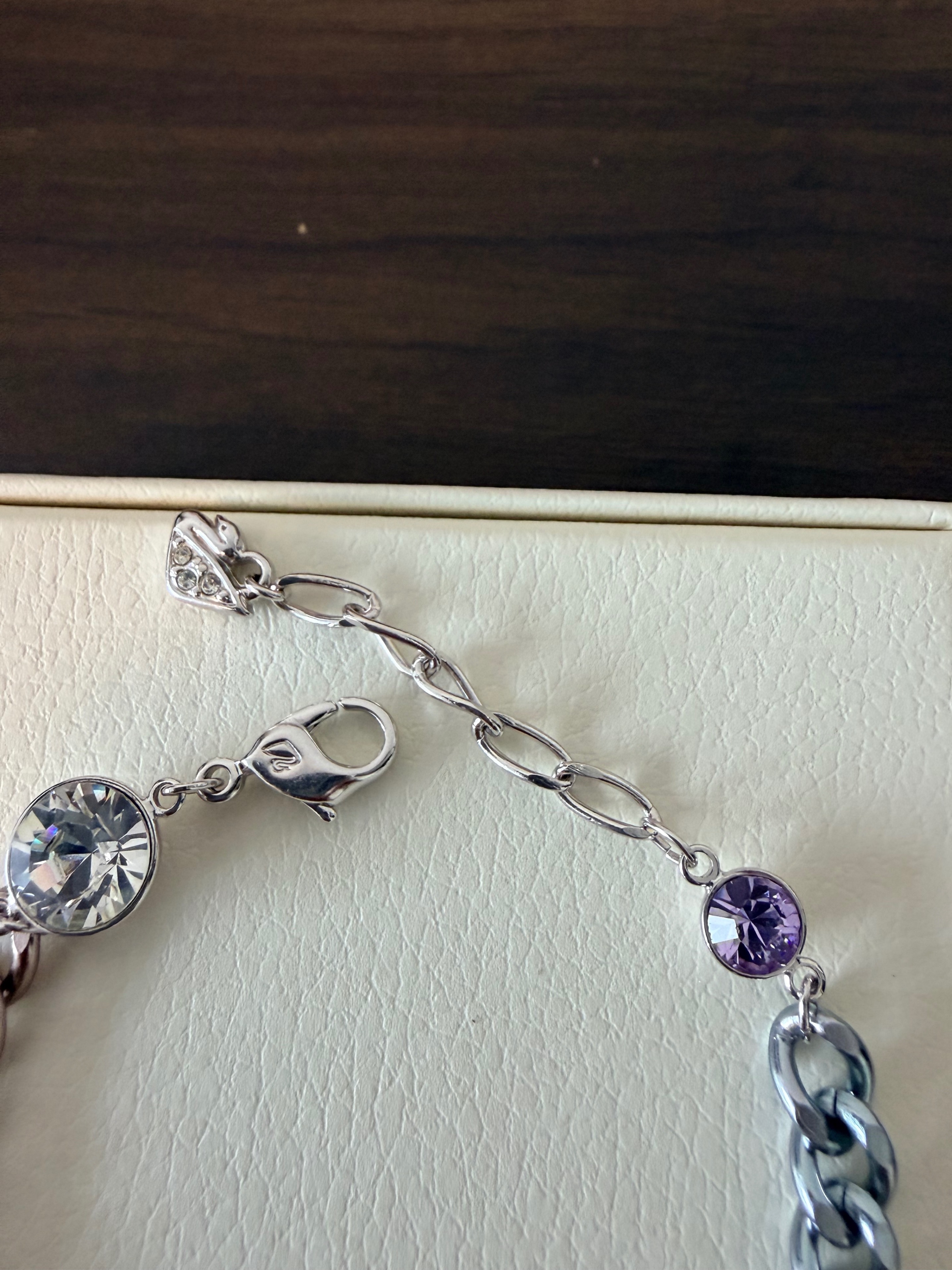 Vintage Swarovski Mixed Stone Chain Bracelet - photo 3
