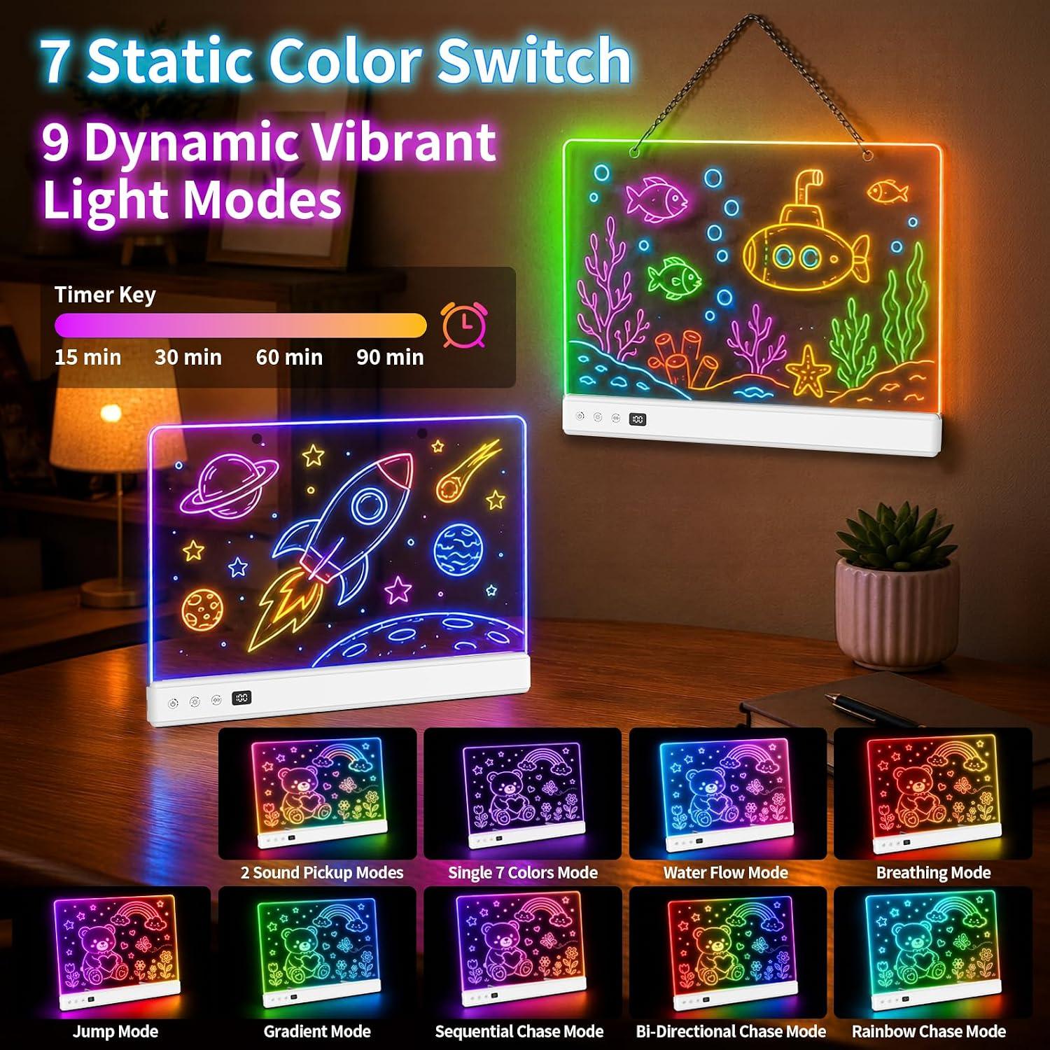 LED Drawing Board for Kids, Rechargeable - photo 3