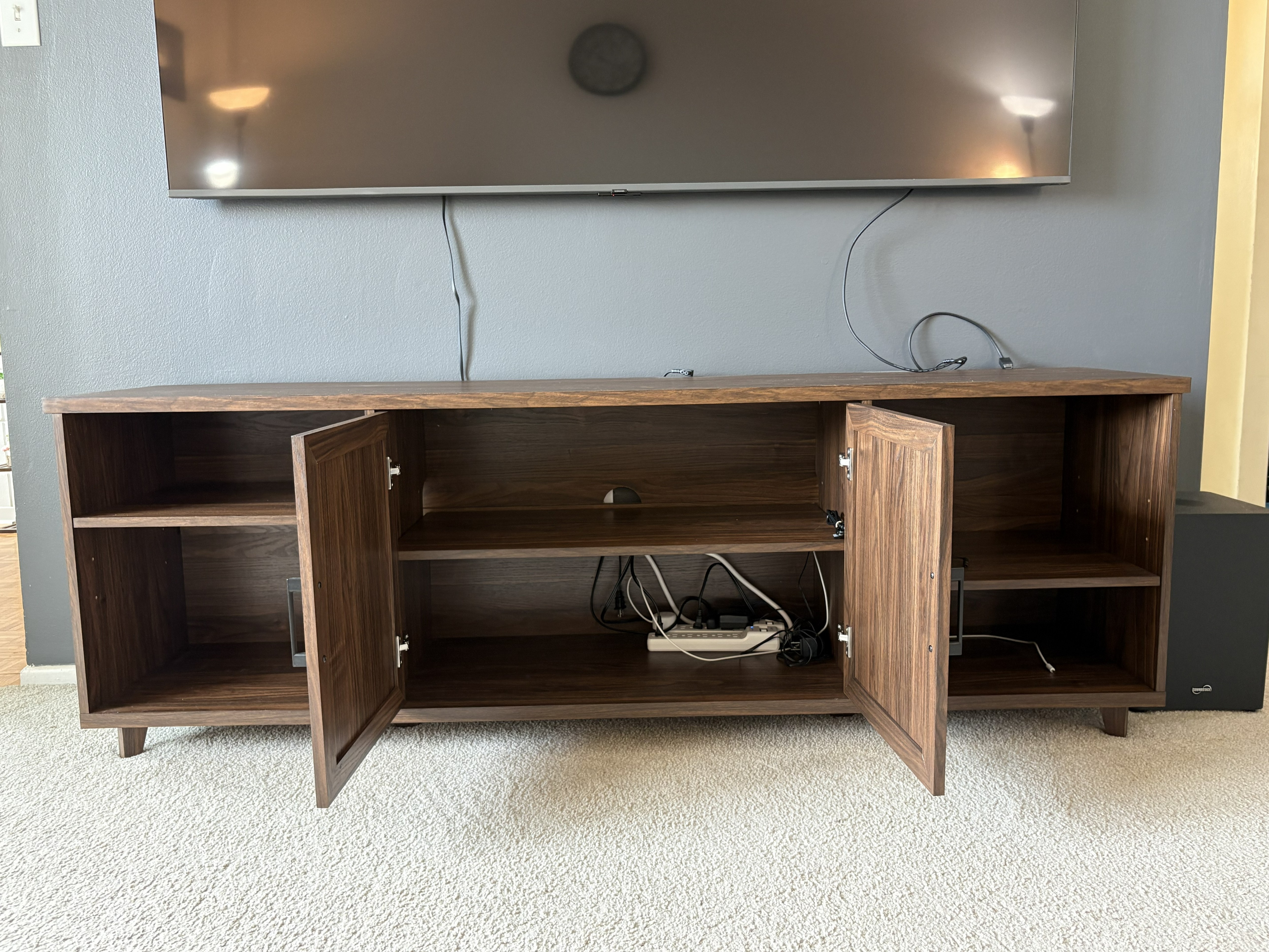 TV Stand/table with Storage – Fits TVs up to 78” - photo 2