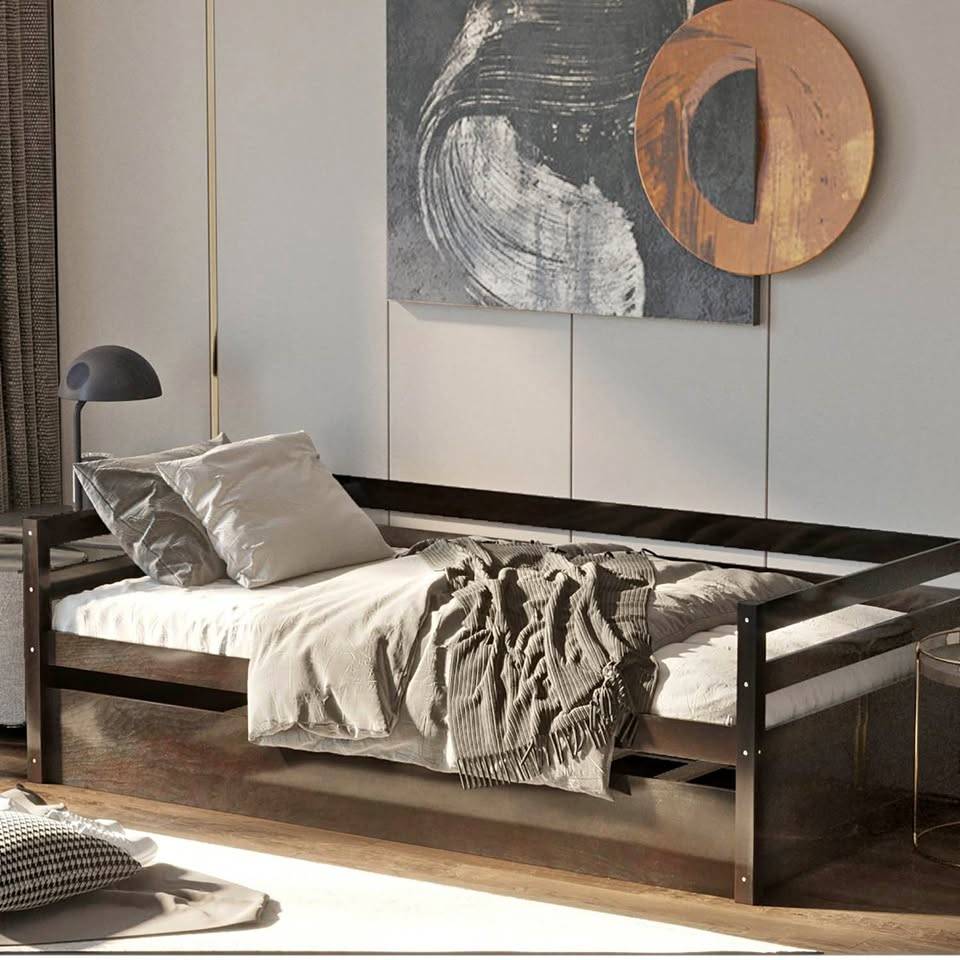 *New in BOX* Twin Size Trundle Daybed Wooden Bed Frame for Kids