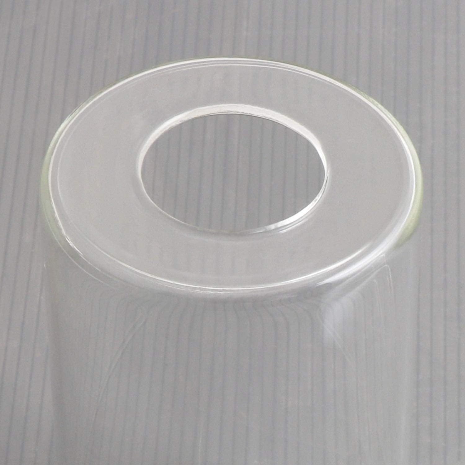 Brand New 3 Pack Clear Glass Cylinder Light Shade Replacements - photo 3