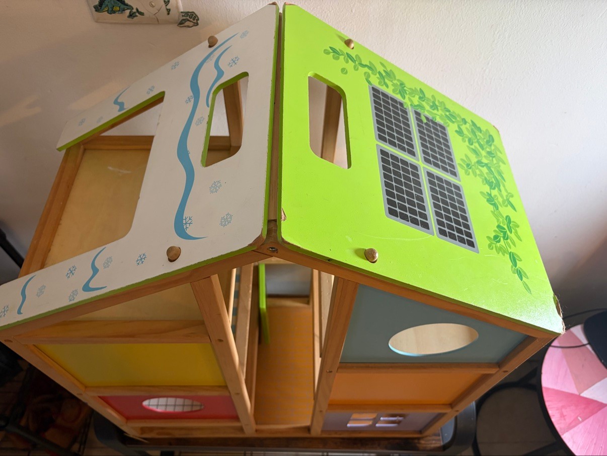 Wooden Dollhouse — Colorful Panels, Kids Toy - photo 5