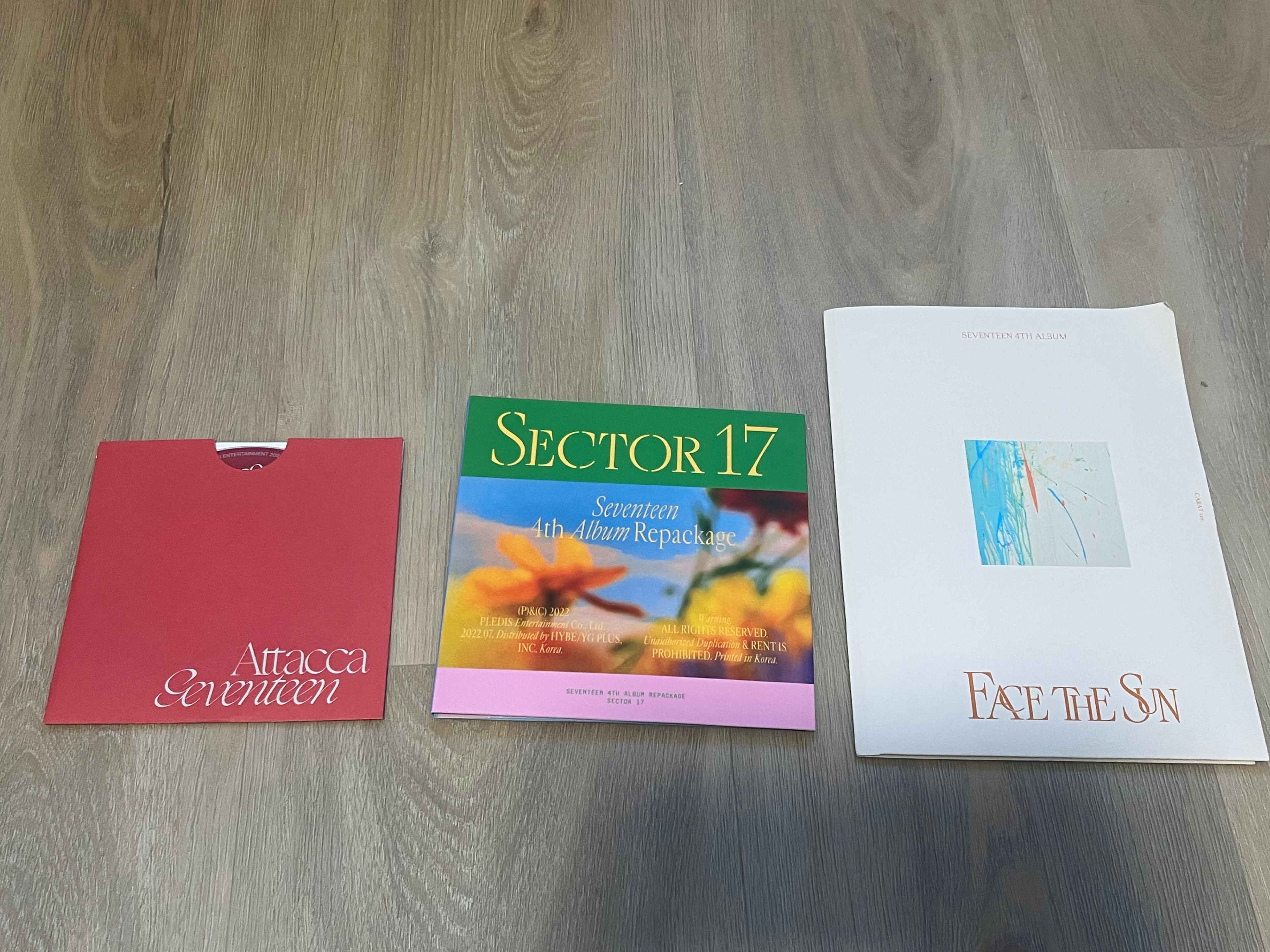 SEVENTEEN CD Bundle – Attacca / SECTOR 17 / Face the Sun