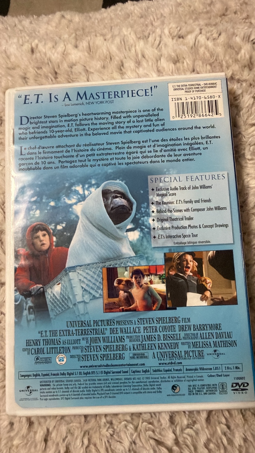 E.T. The Extra-Terrestrial DVD – Steven Spielberg Classic - photo 2