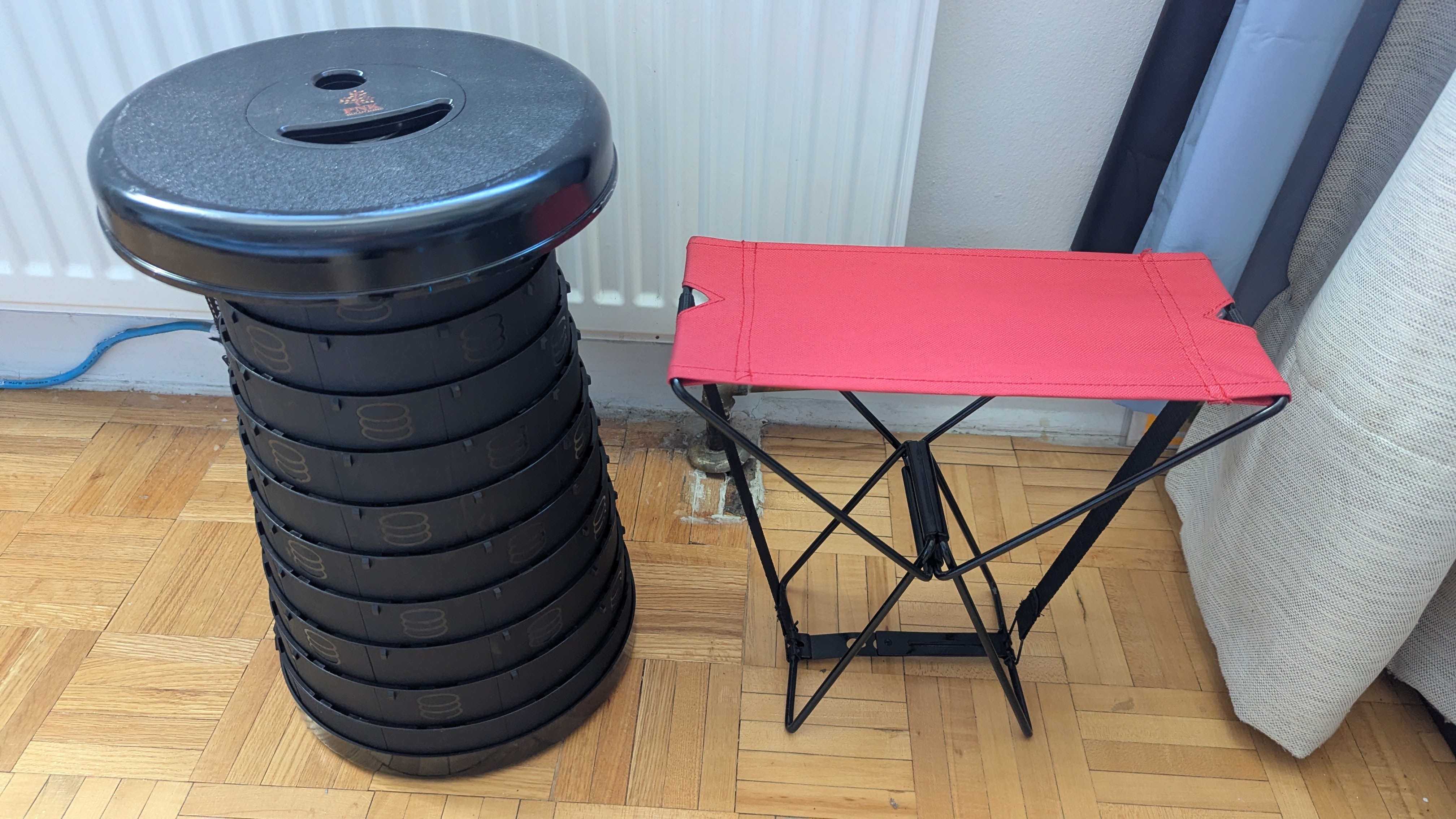 Portable Foldable Collapsible Telescoping Pocket Stool Chair Sea - photo 2
