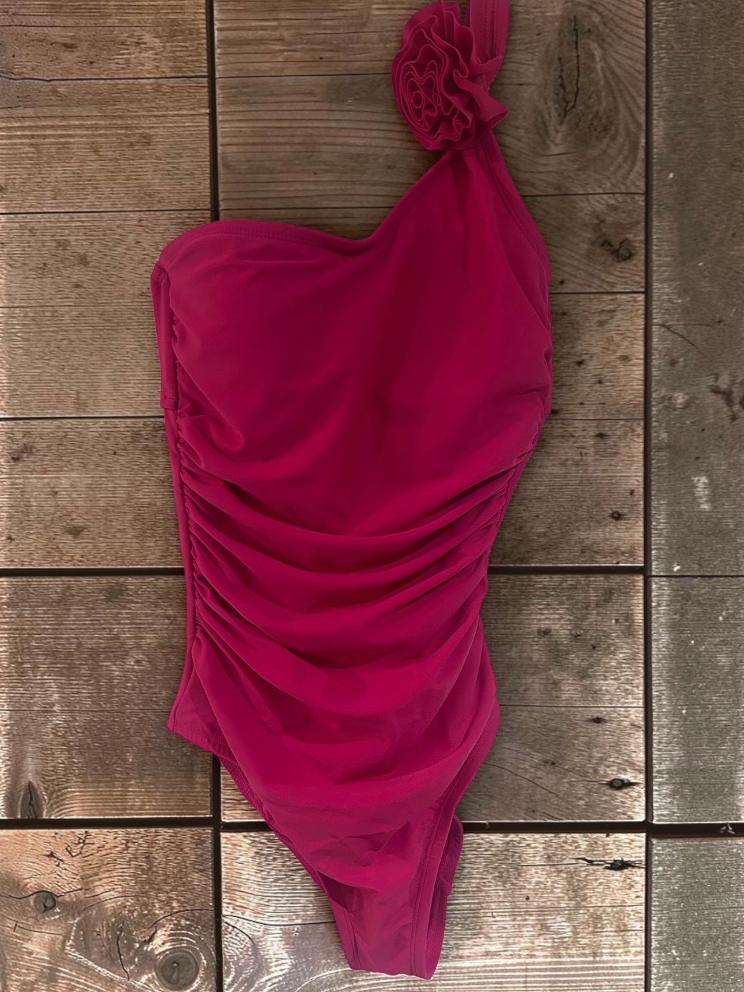 Womans Small One Shoulder Tummy Control Swimsuit NWT