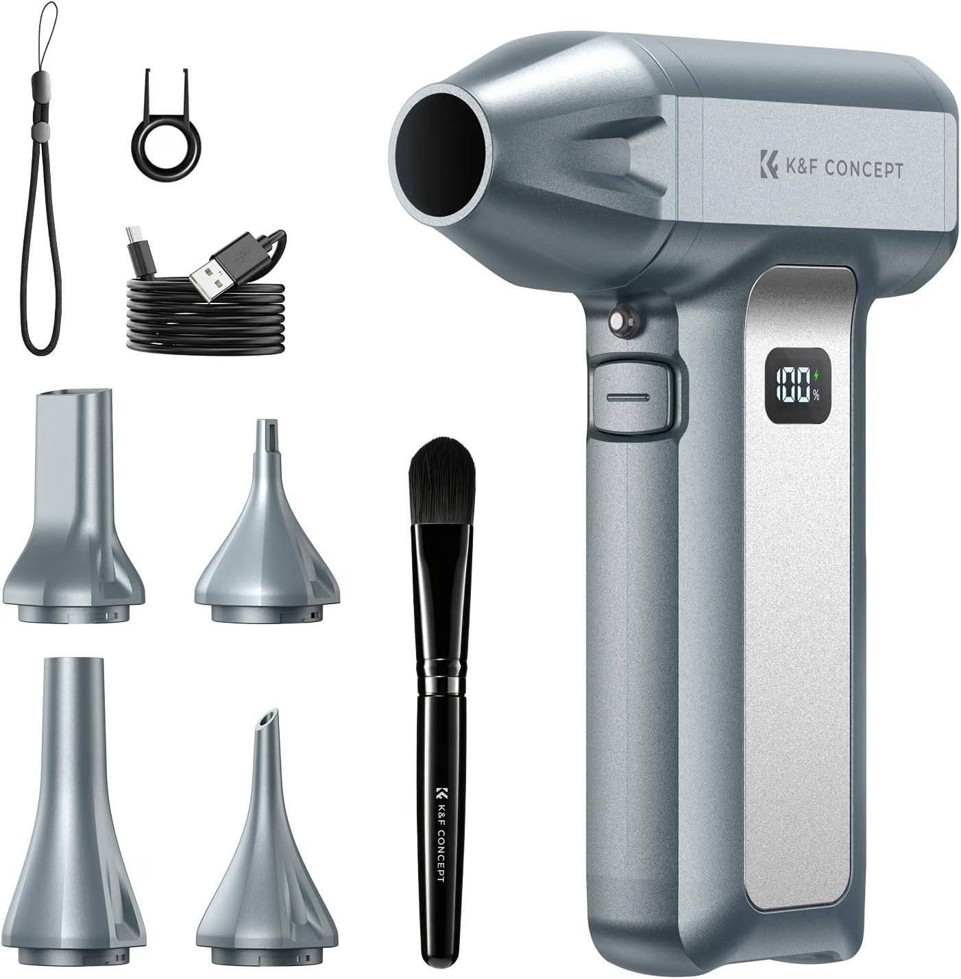 Compressed Air Duster-130000RPM Super Power Air Blower for PC