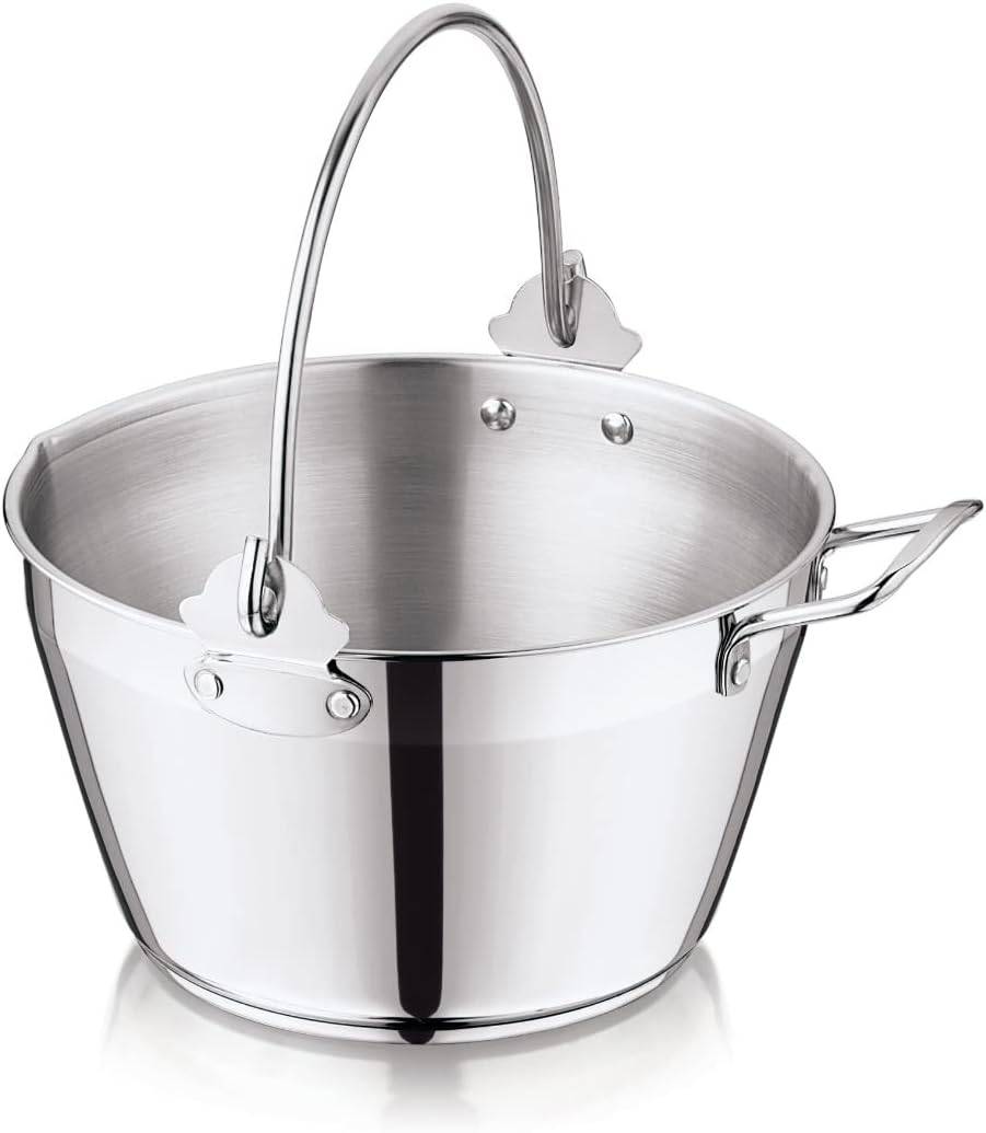Jam and Preserves Maslin Pot 8 Quart with Lid
