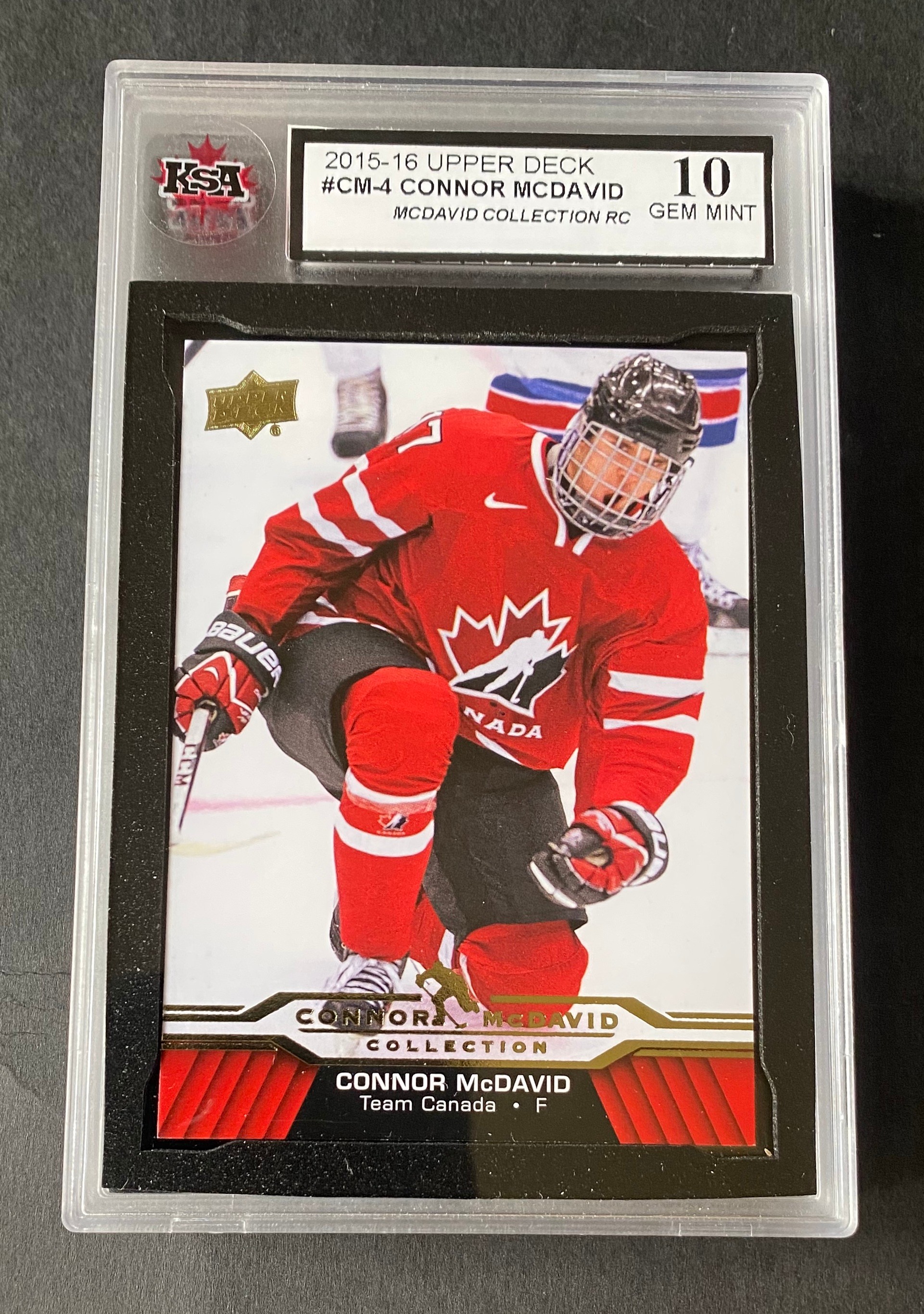 2015 Edmonton Oilers Connor Mcdavid Rookie #CM-4 KSA 10