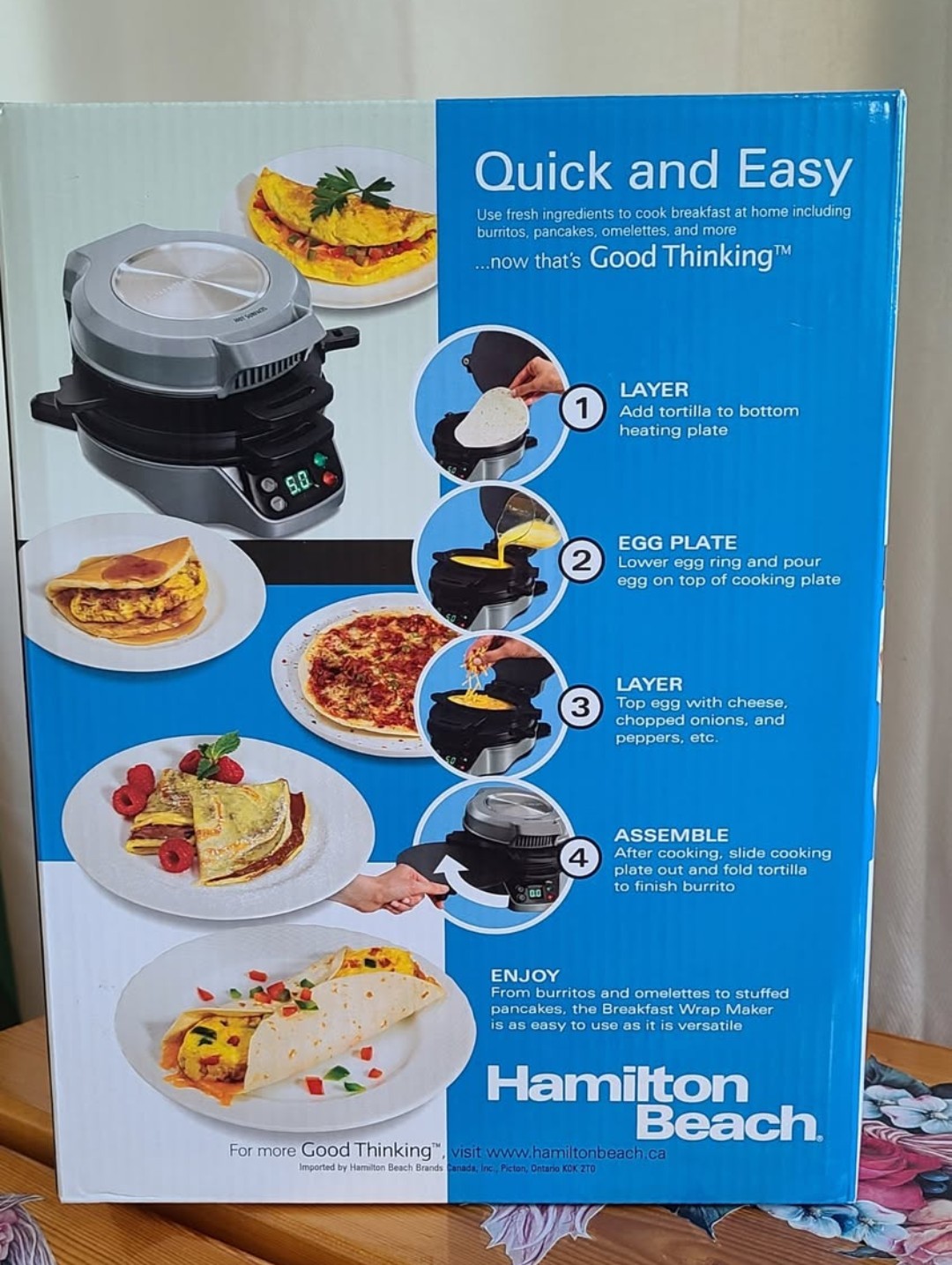 Breakfast Wrap Maker - Hamilton Beach - photo 3