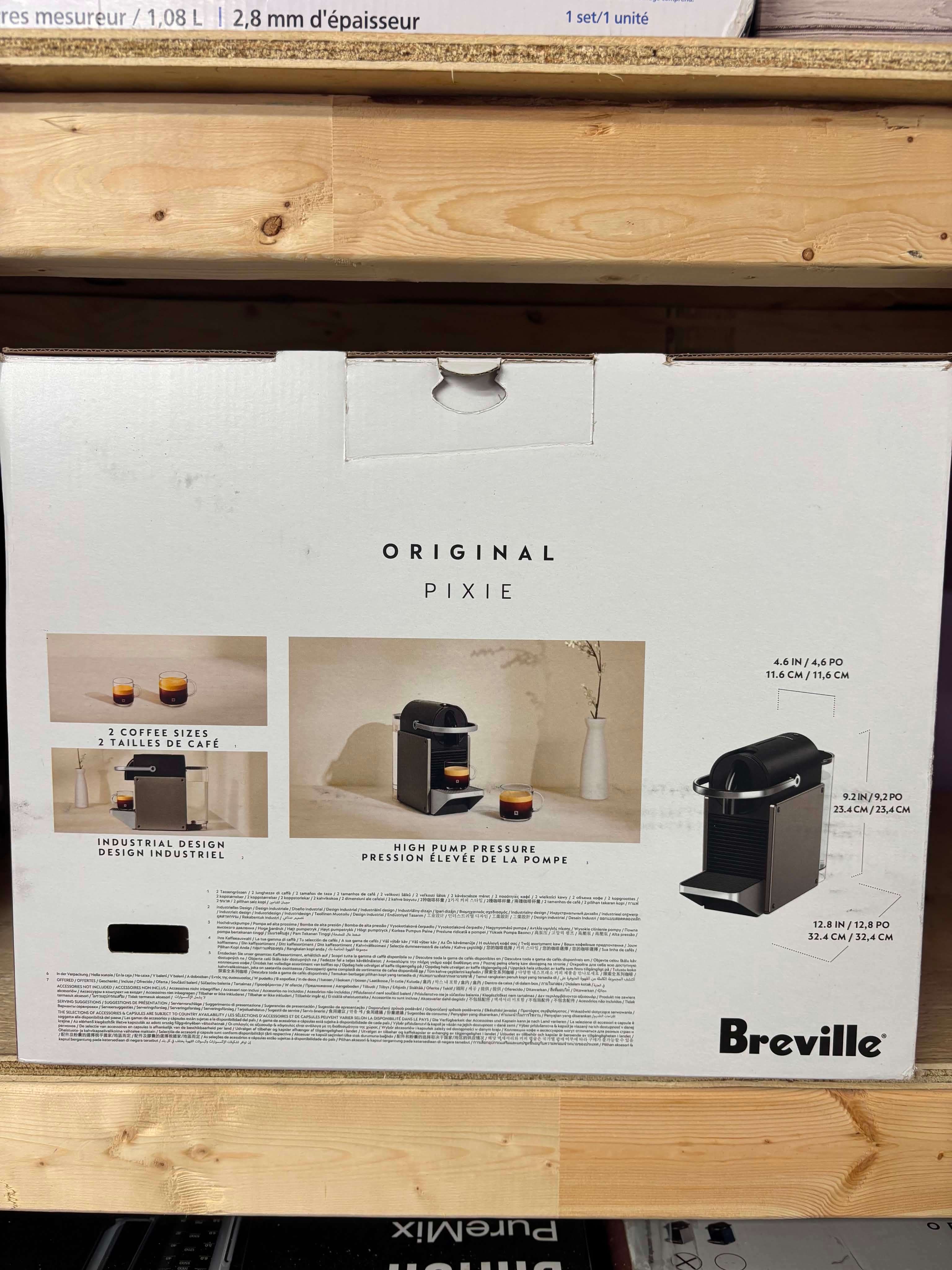 Nespresso Pixie Espresso Machine by Breville in Titan/Silver - photo 2