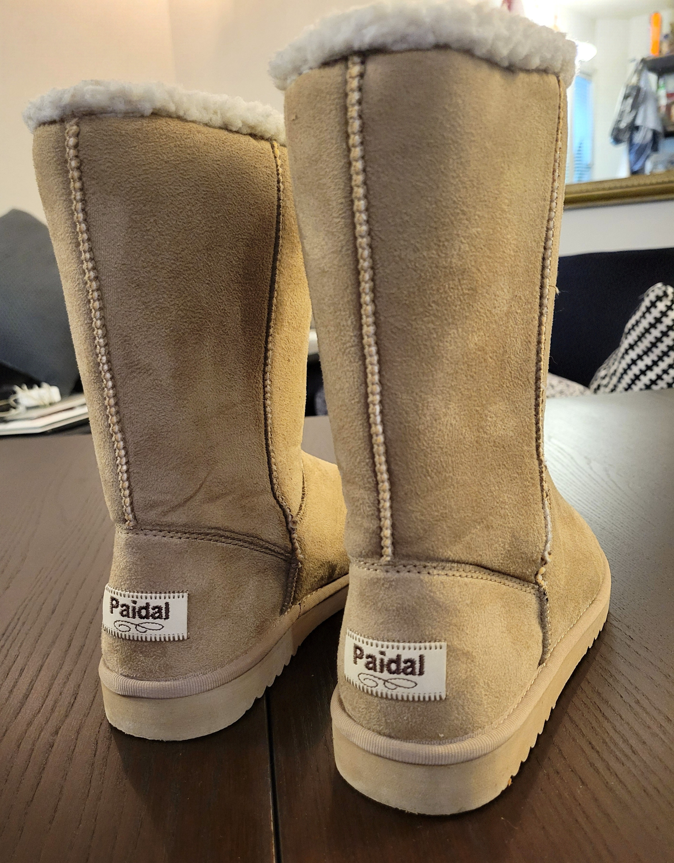 Paidal Tan Shearling Mid-Calf Winter Boots – Women’s 8 - photo 2