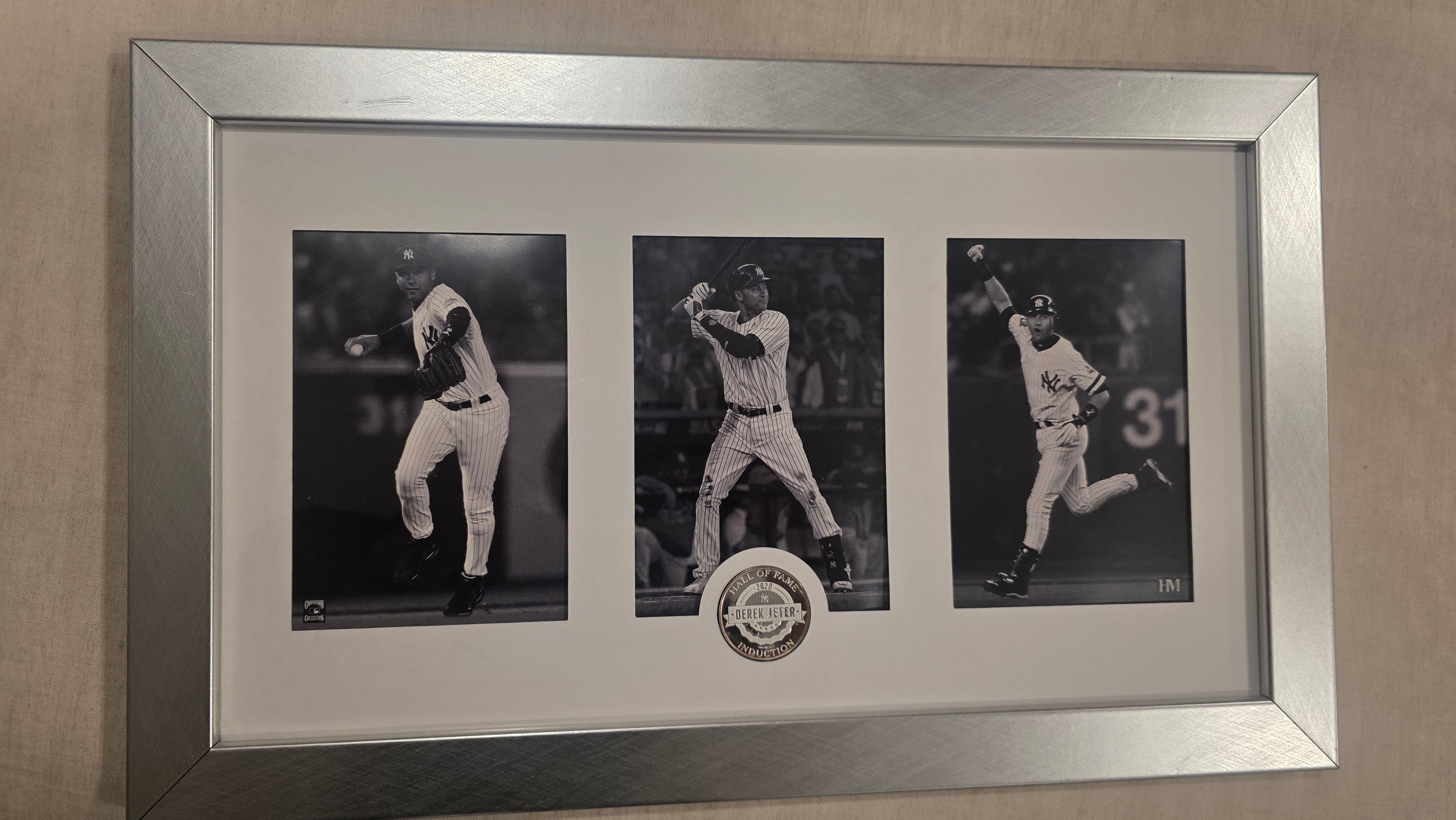 Derek Jeter Yankees 2020 Hall of Fame Highland Mint Framed Coin
