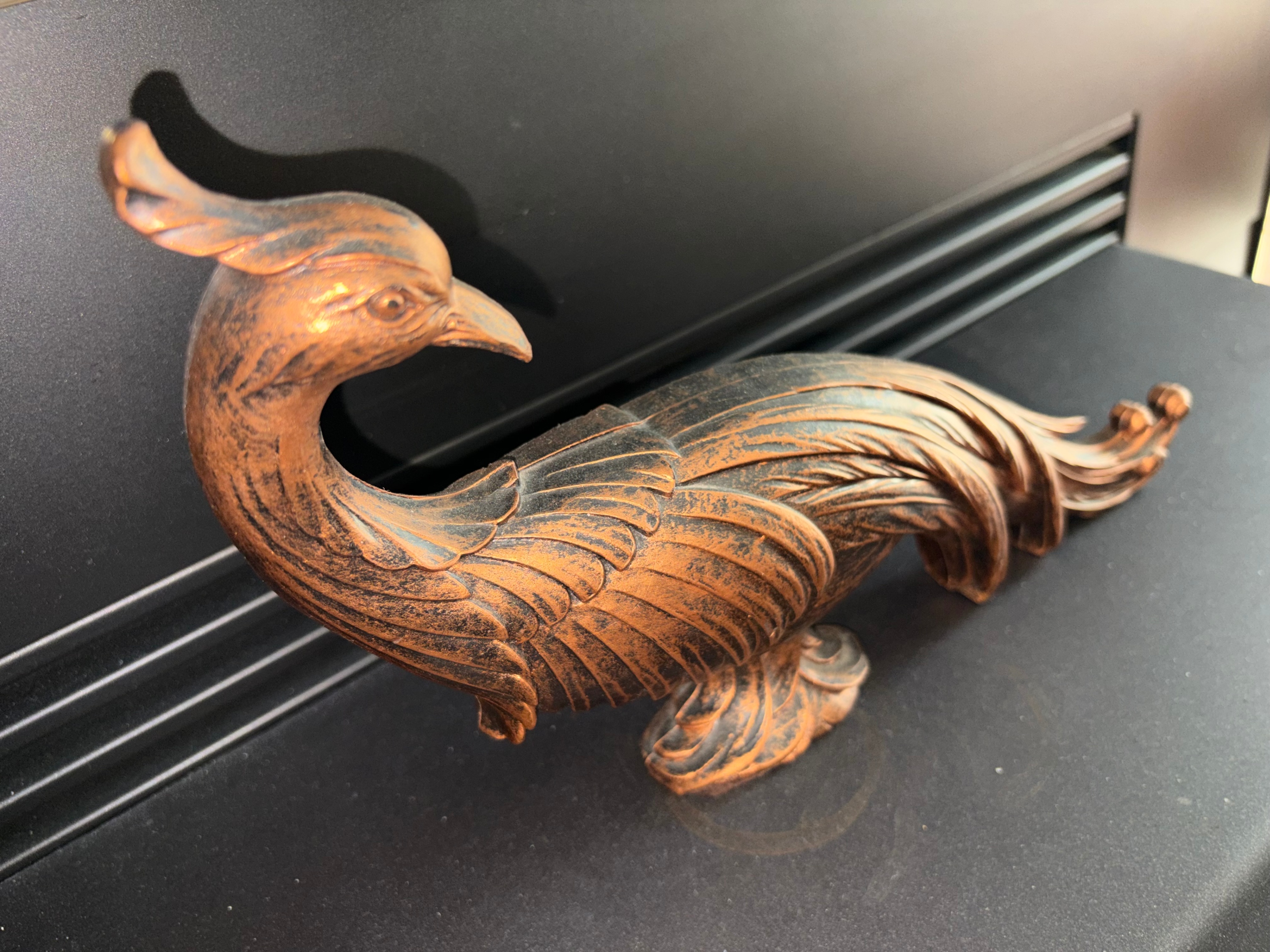 Copper Coloured Phoenix Ornament x 2