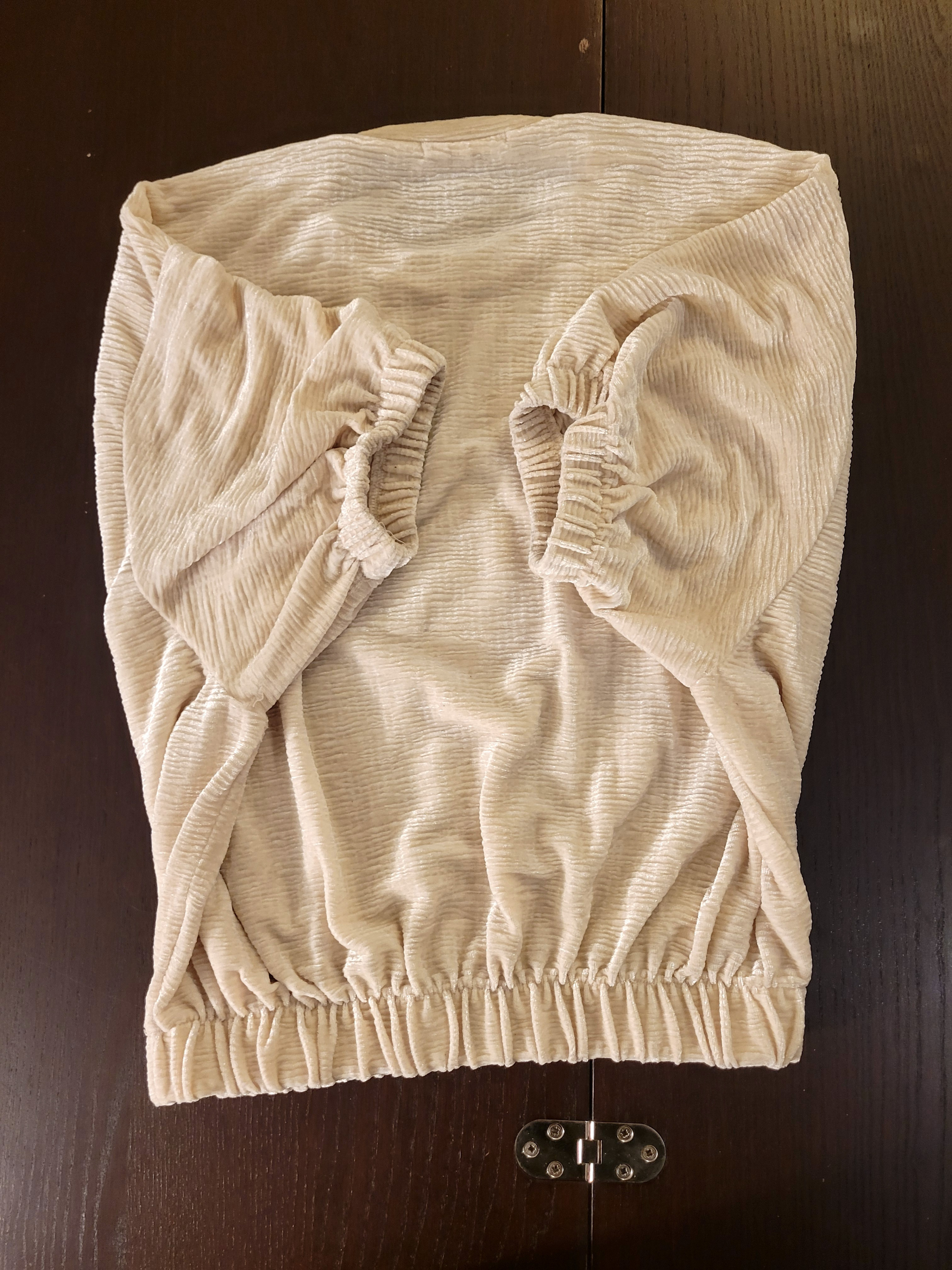 OAK + FORT cropped plissé/textured dolman sleeve top (NEW) - photo 5