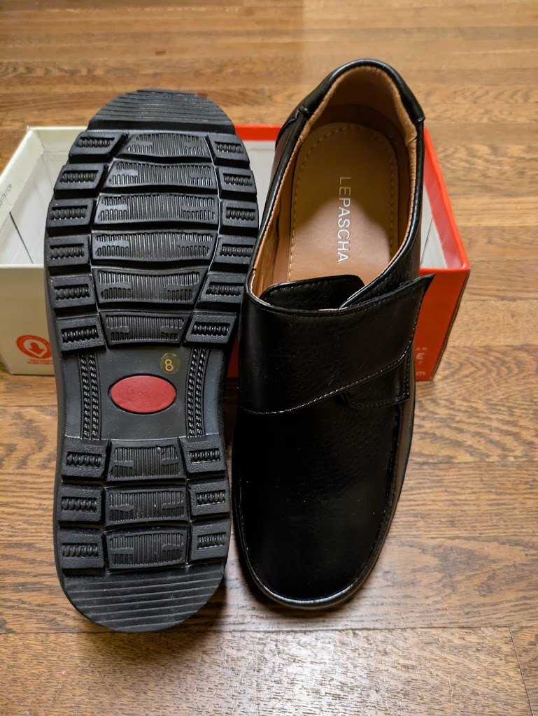 NEW CSO Slip On Velcro Shoes - Mens Size 8 Black - photo 4