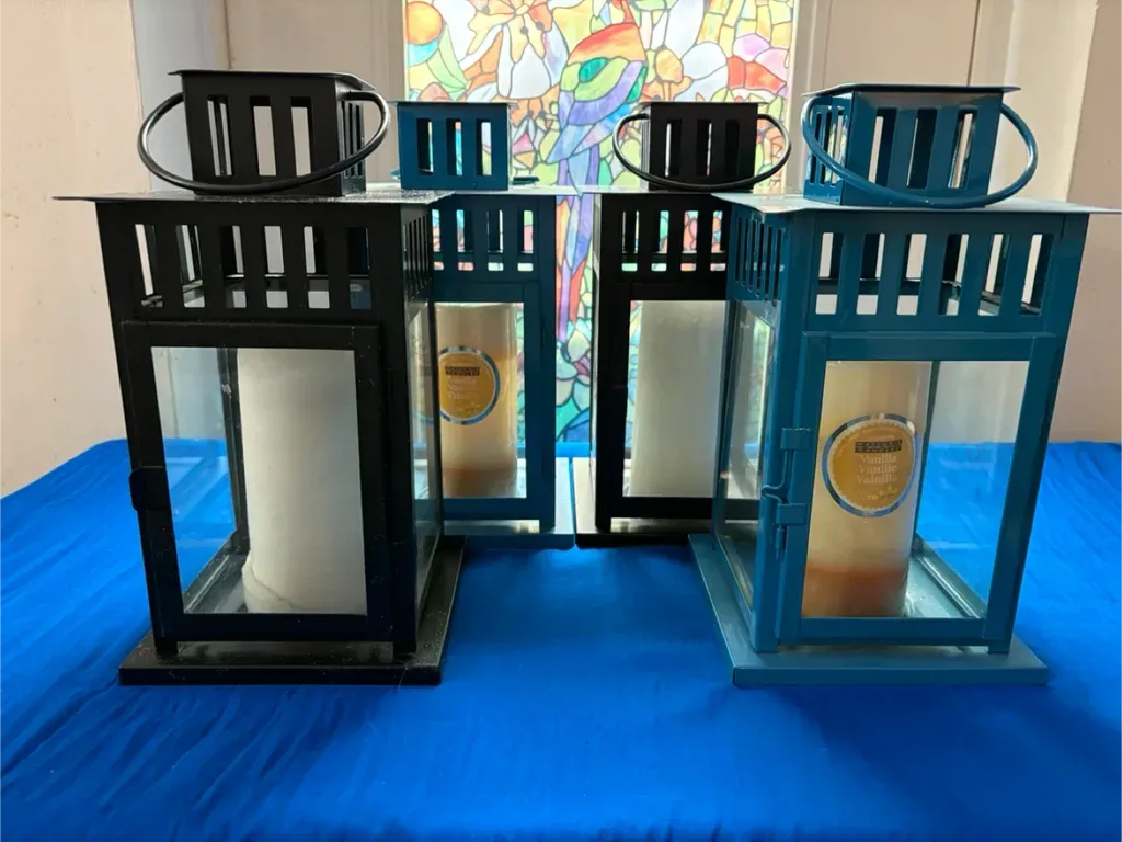 Set of 4 Decorative Metal Lanterns - photo 2