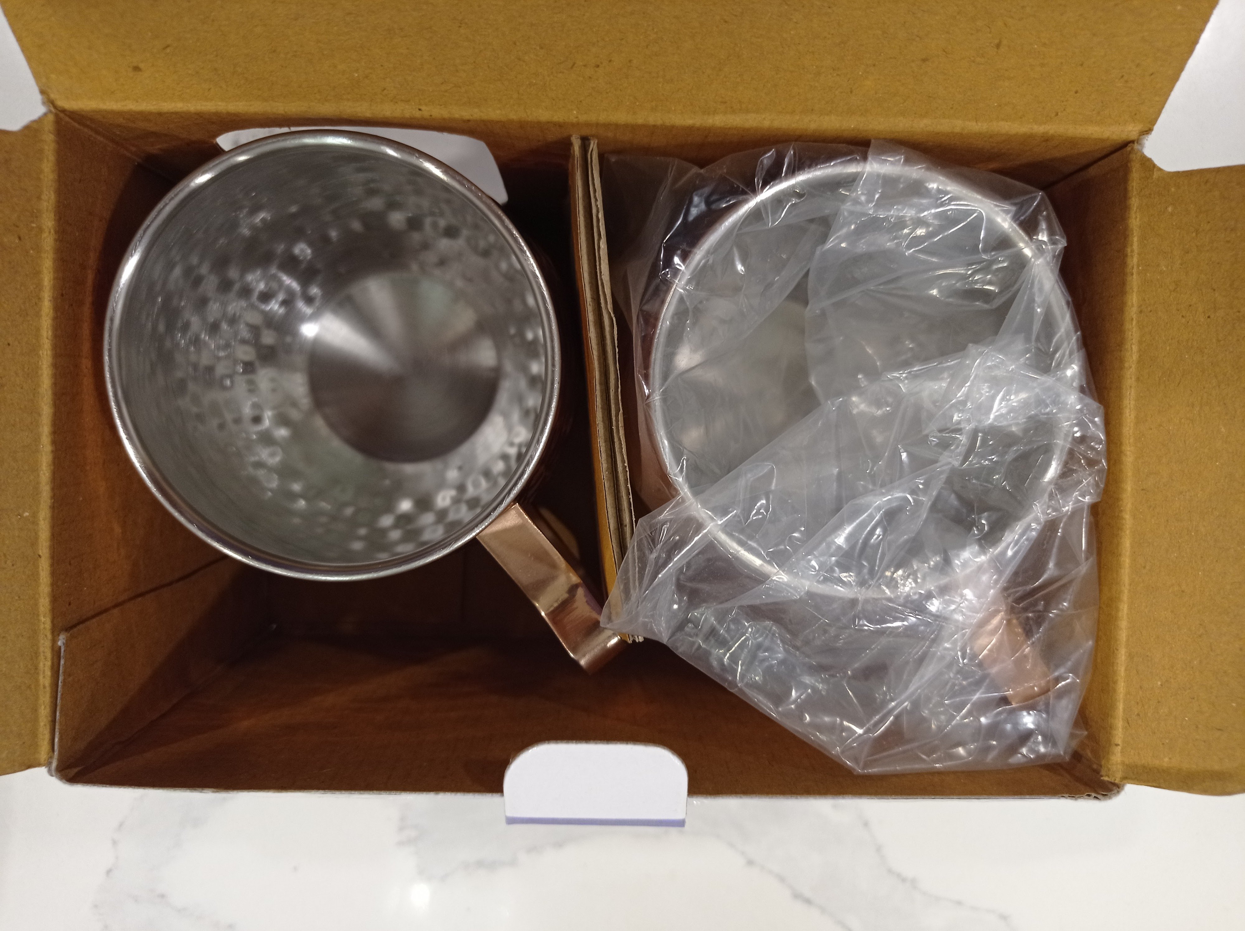 Brand New In Box Moscow Mule Copper Mug Set (2) - photo 4