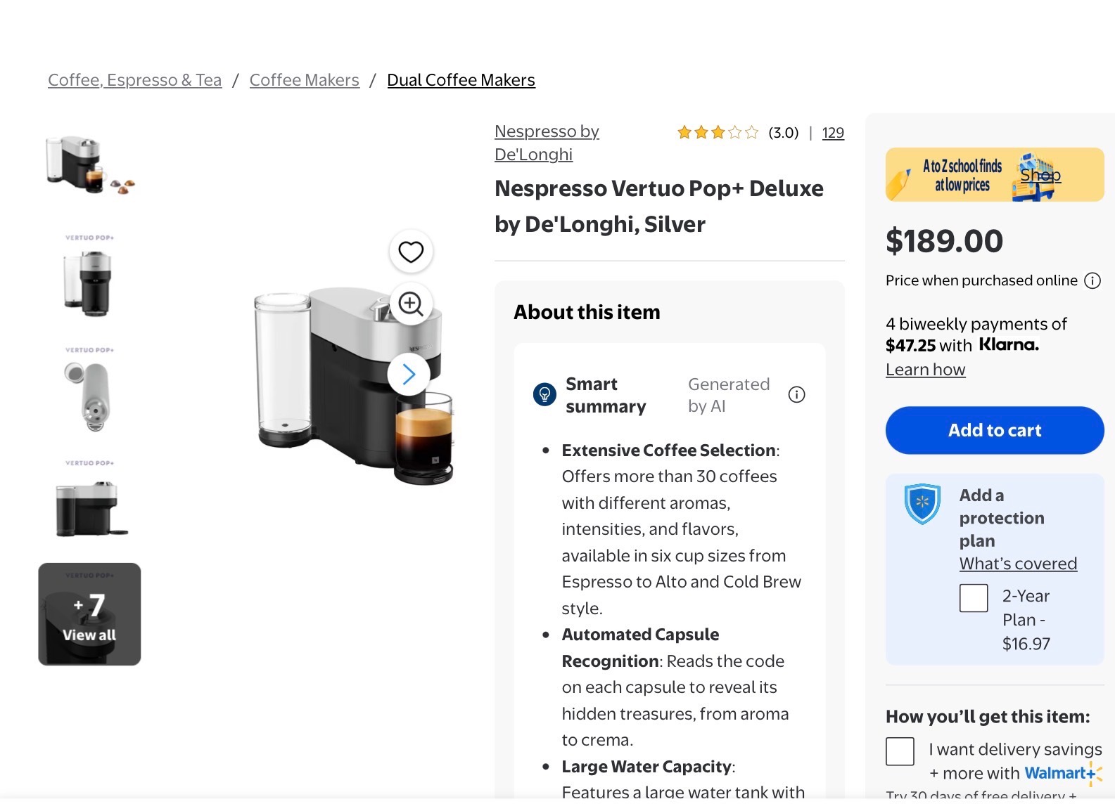 Nespresso Vertuo Pop+ Deluxe Coffee Machine - photo 2