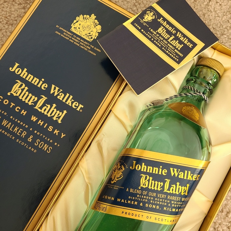 Johnnie Walker Blue Label Scotch Whisky Empty Bottle - photo 2