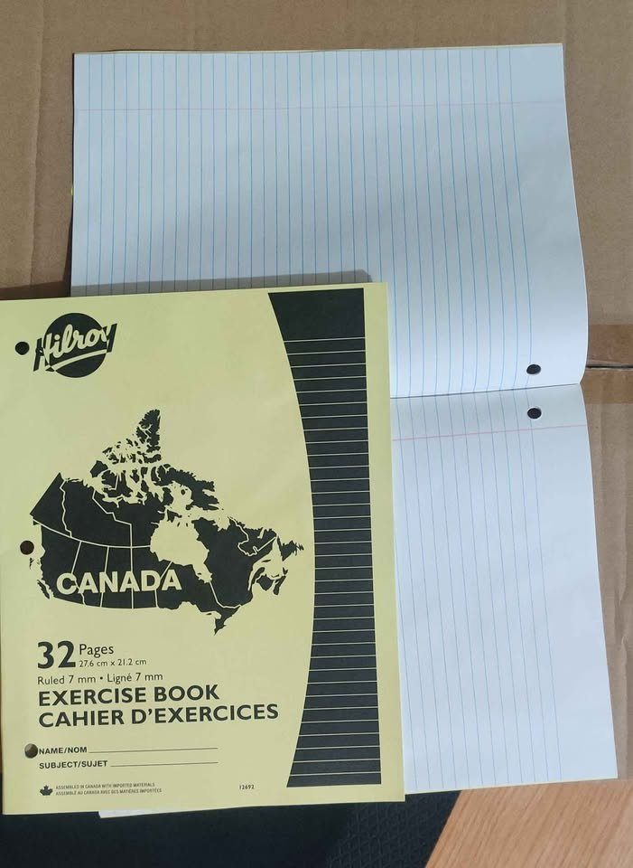 4x Hilroy 32 pages paper Exercise Book (4 books, 1 color each) - photo 4