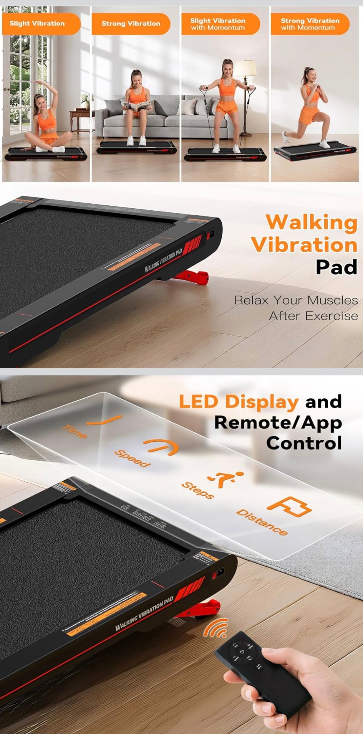 3-in-1 Walking Treadmill Pad Auto Incline APP & Remote Control - photo 4