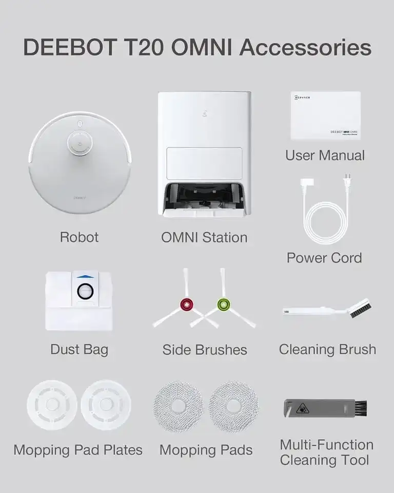 ECOVACS DEEBOT T10 Omni Robot Vacuum and Mop, Hot Water Mop - photo 5